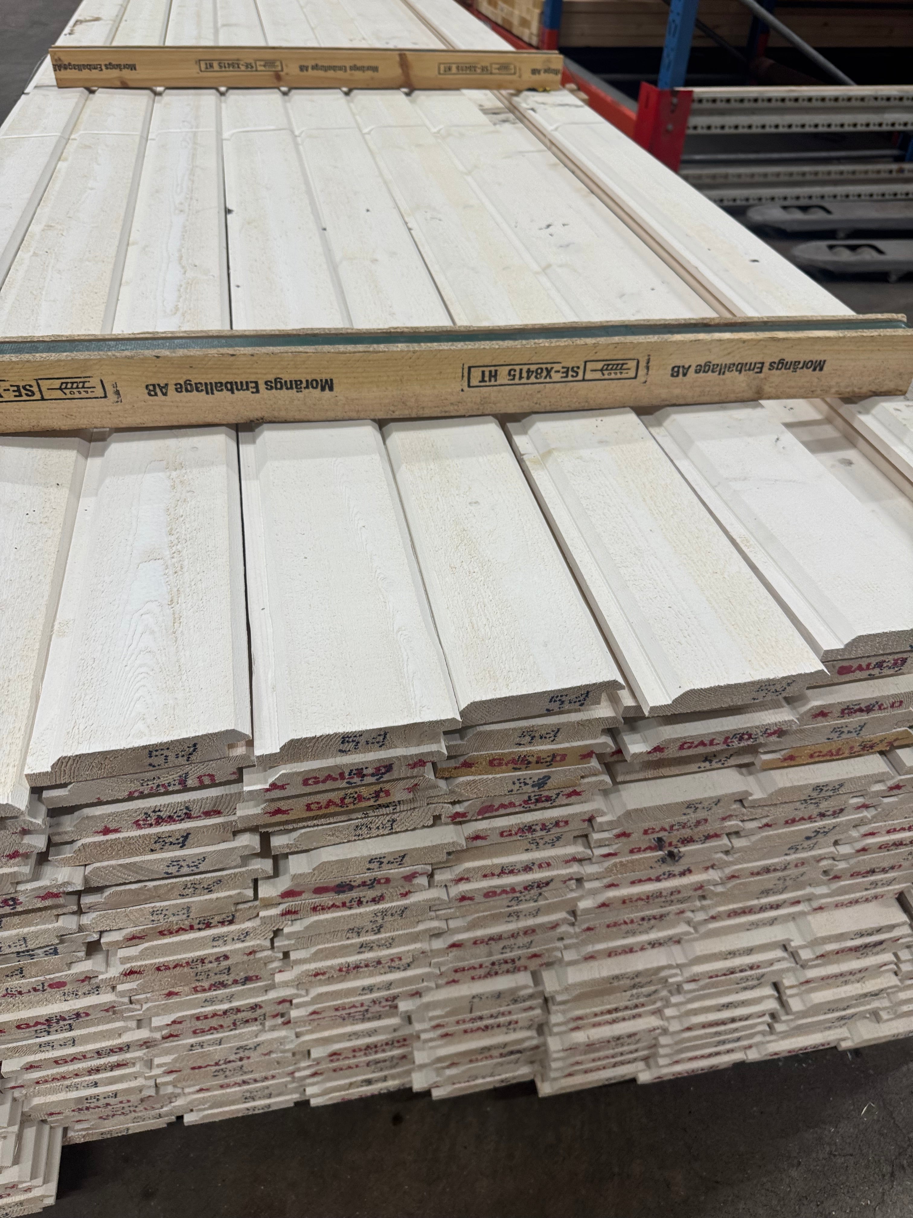 Paket Ytterpanel Dubbelfas 22x120mm – 220 st 5,40 m (Grundmålad vit)