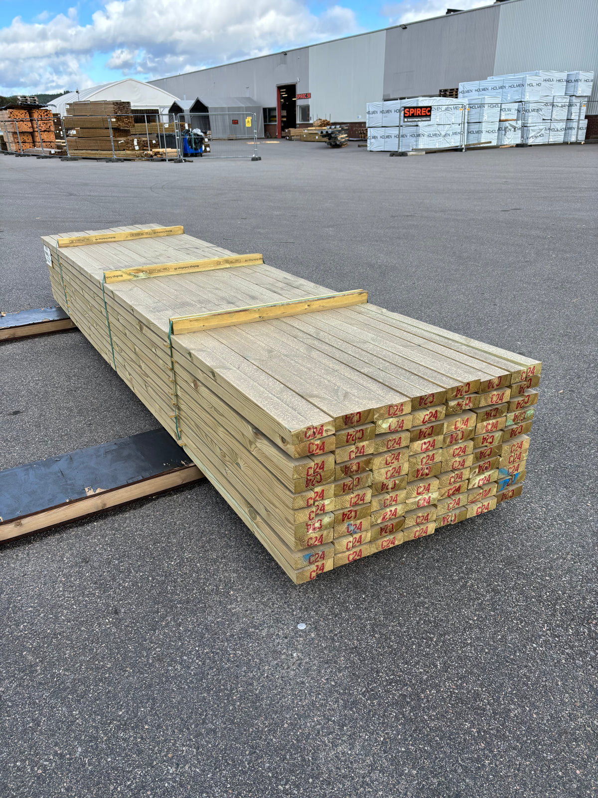 Paket Tryckimpregnerade Reglar 45x70mm, 140st 4,20m