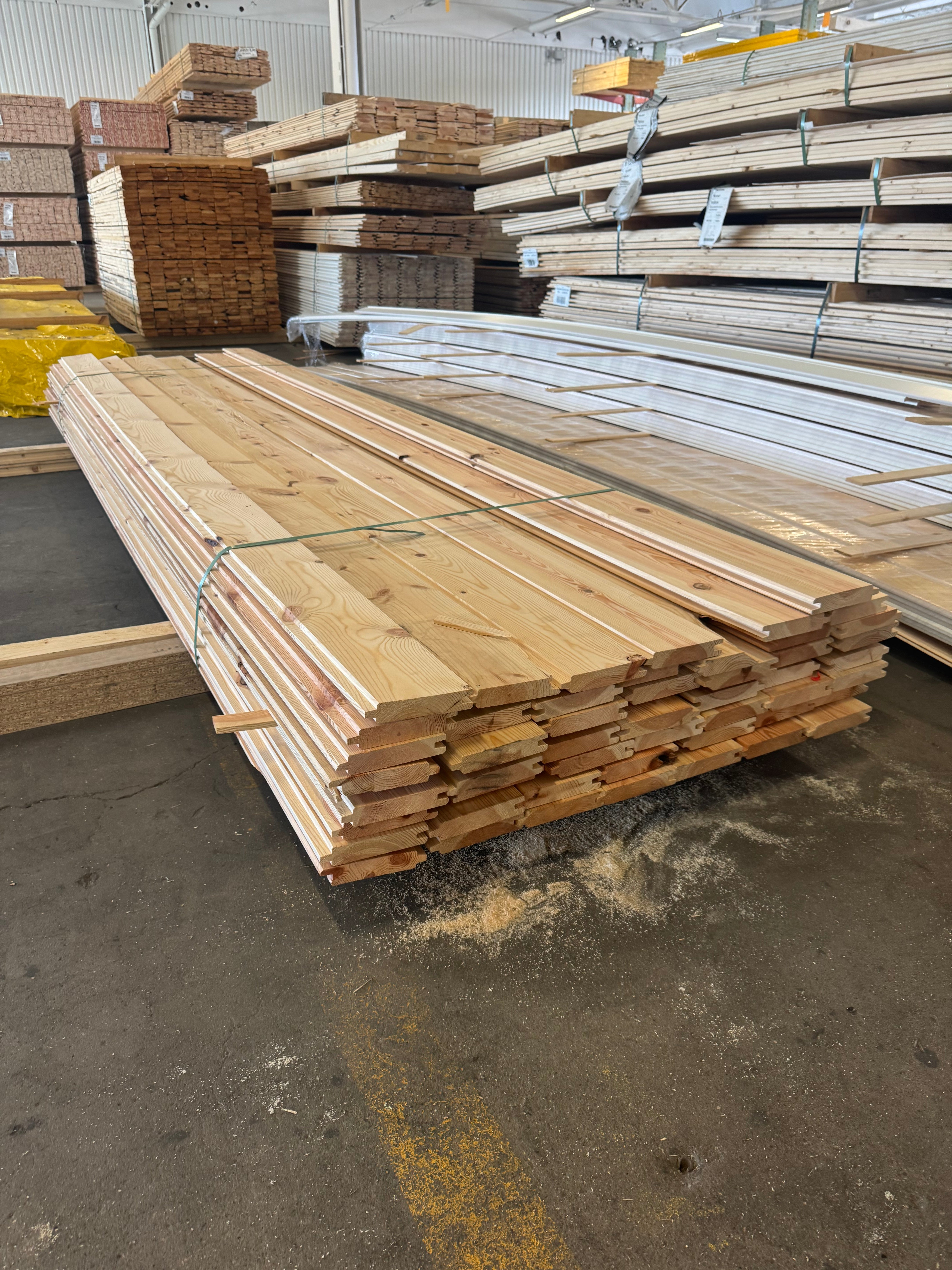 Paket Spontad Panel Hyvlad 27x145 mm – 3,60 m – 50 st – Obehandlad