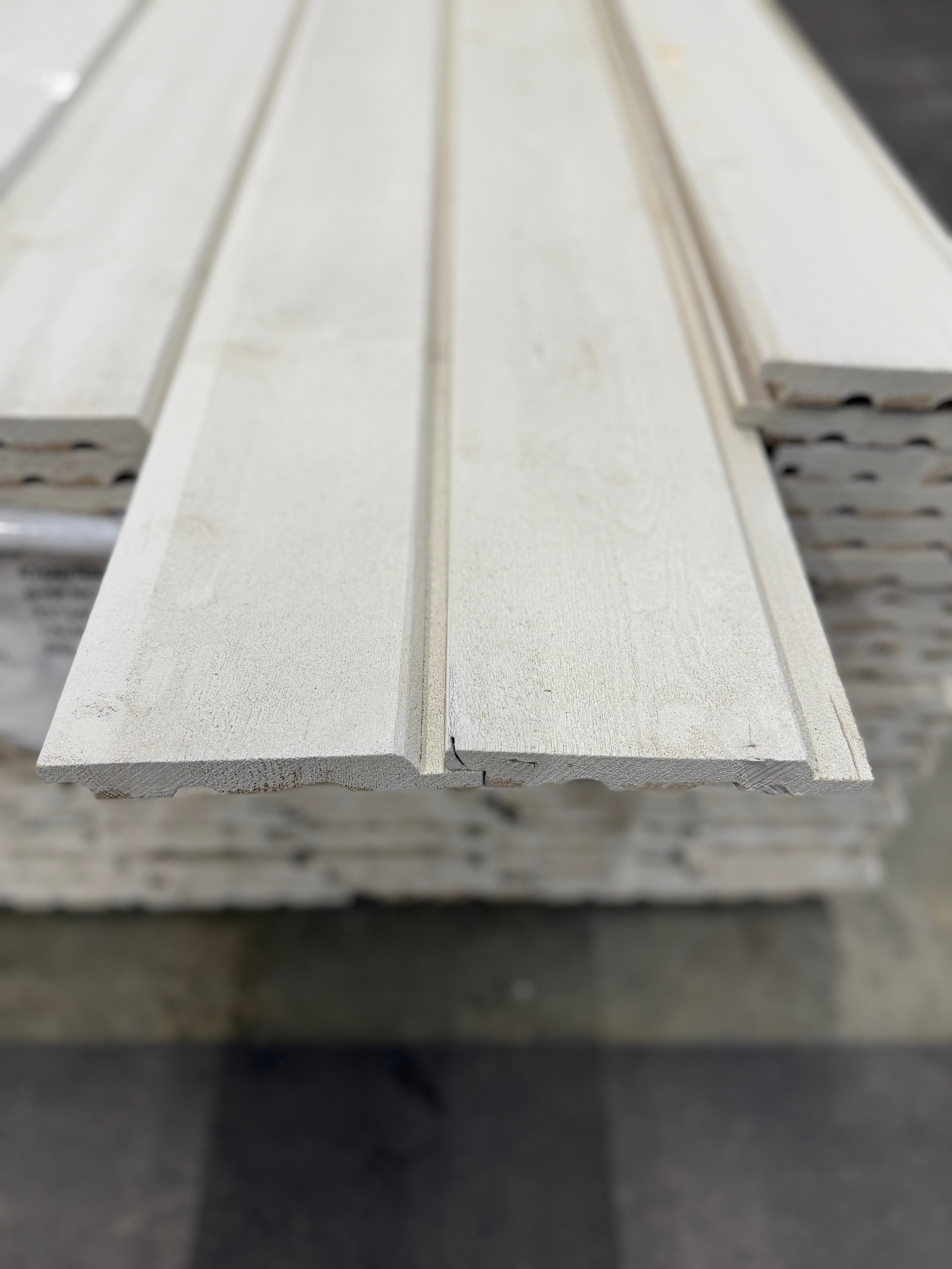 Paket Ytterpanel Falsad Enkelfas 21x147 mm – 156 st 3.60 m Vit