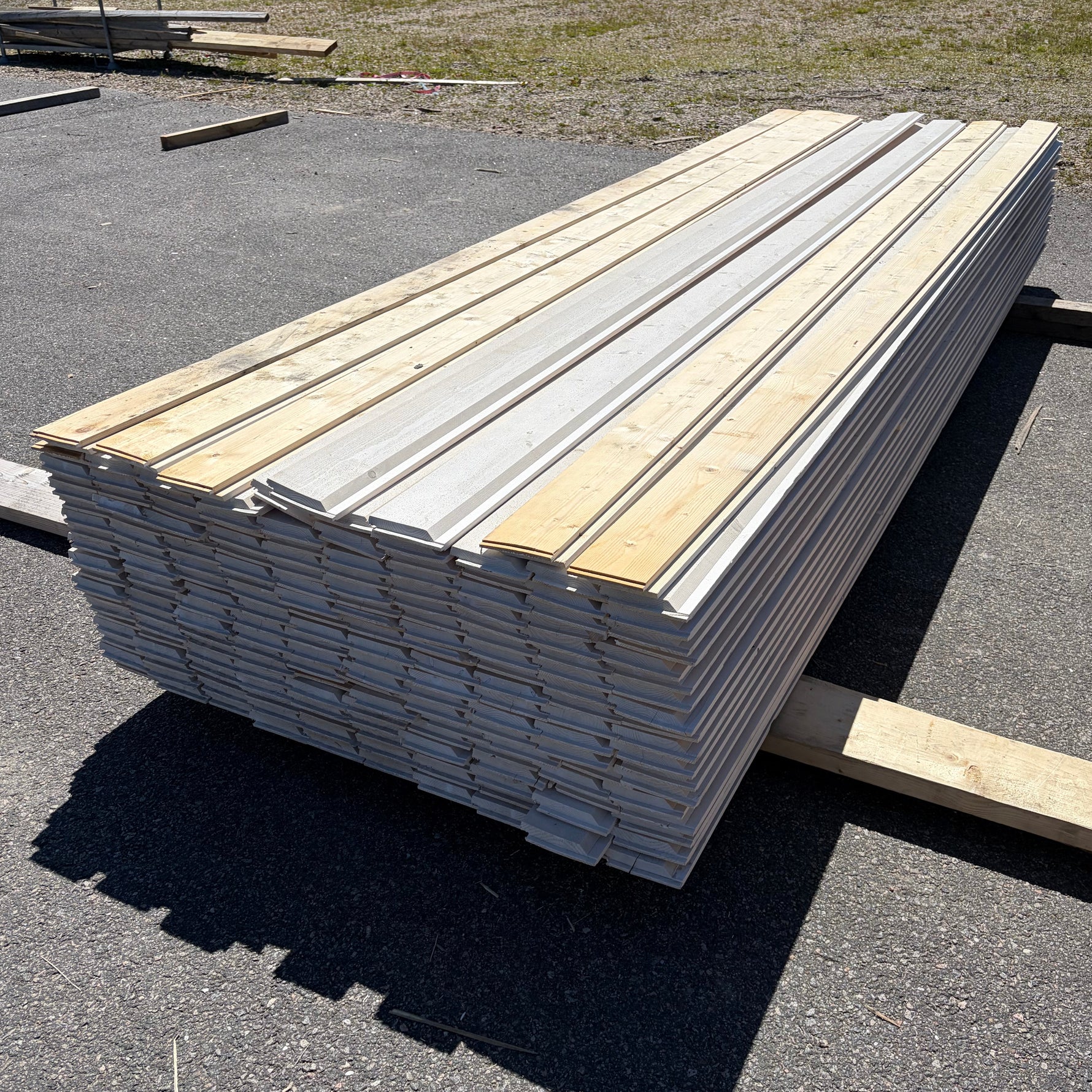 Paket Ytterpanel Enkelfas Fals Ändspont 22x120mm, 185st 3.60m