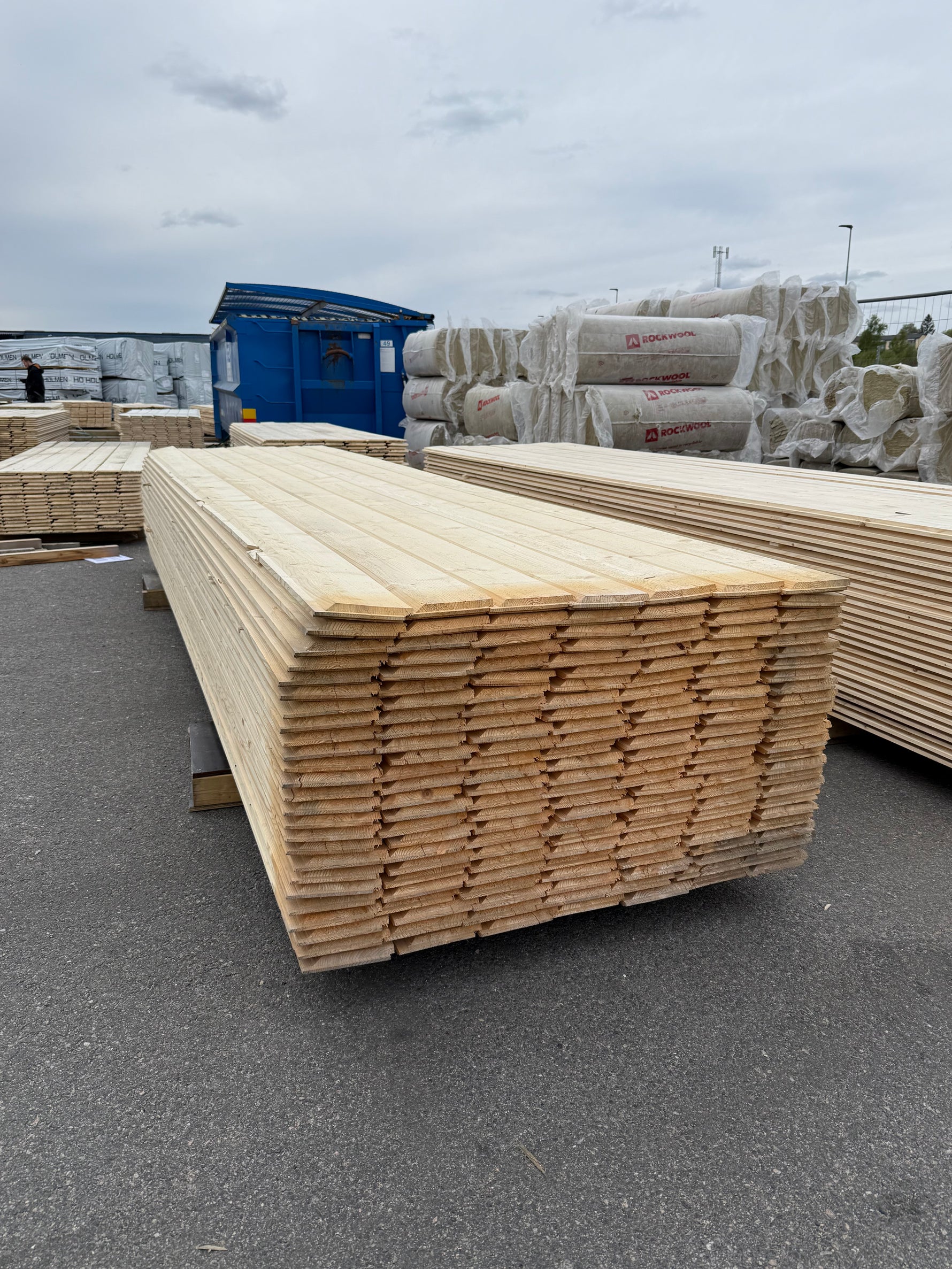 Paket Ytterpanel Enkelfas Fals 22x145mm 4.20m- 175st (Obehandlade)