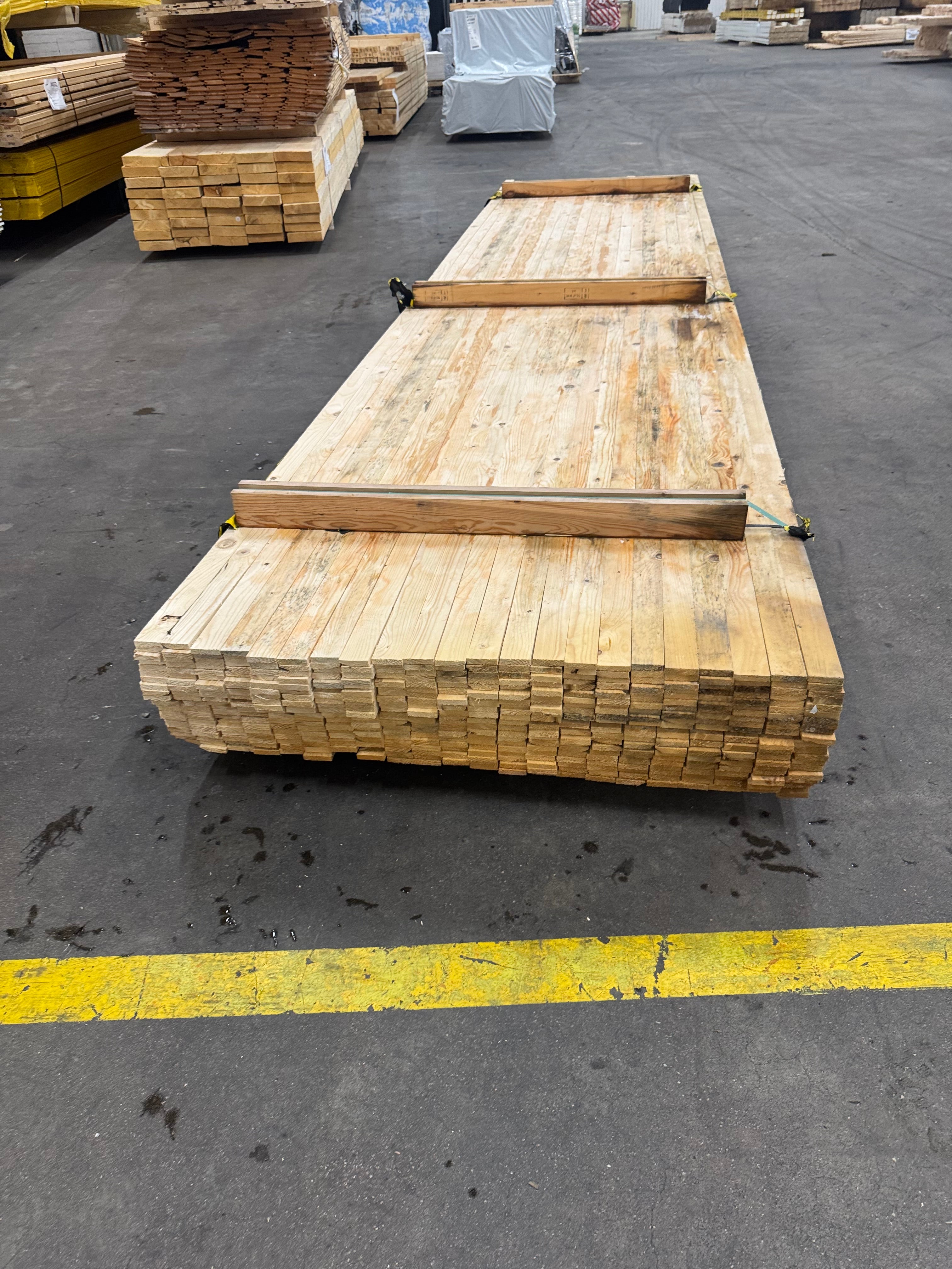 Paket Läkt 12x48mm – 440 st (4,50 m, Obehandlad Gran, Vattenskadad