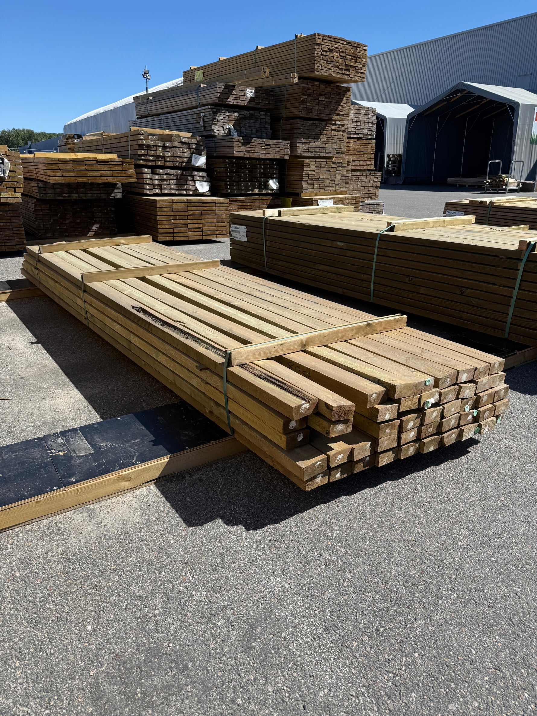 Paket Tryckimpregnerade Reglar 50x100mm, 50st 3,90–4,20m