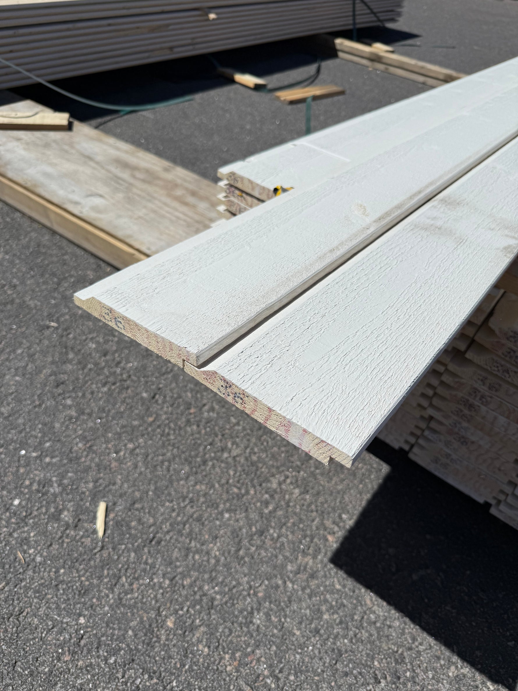 Paket Ytterpanel Enkelfas Halvspont 22x145mm, 100st 3.60m Grundmålad