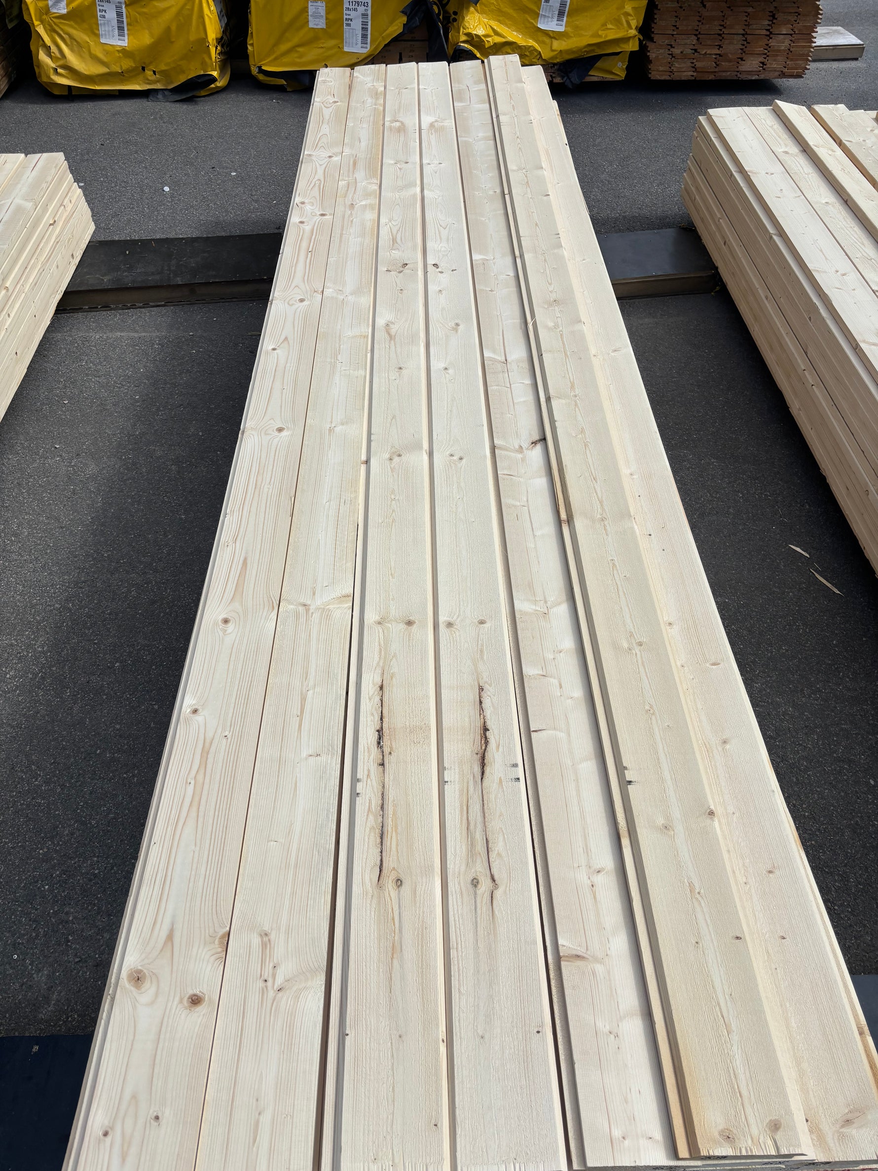 Paket Ytterpanel Dubbelfas Halvspont 22x145mm, 175st 3,90m