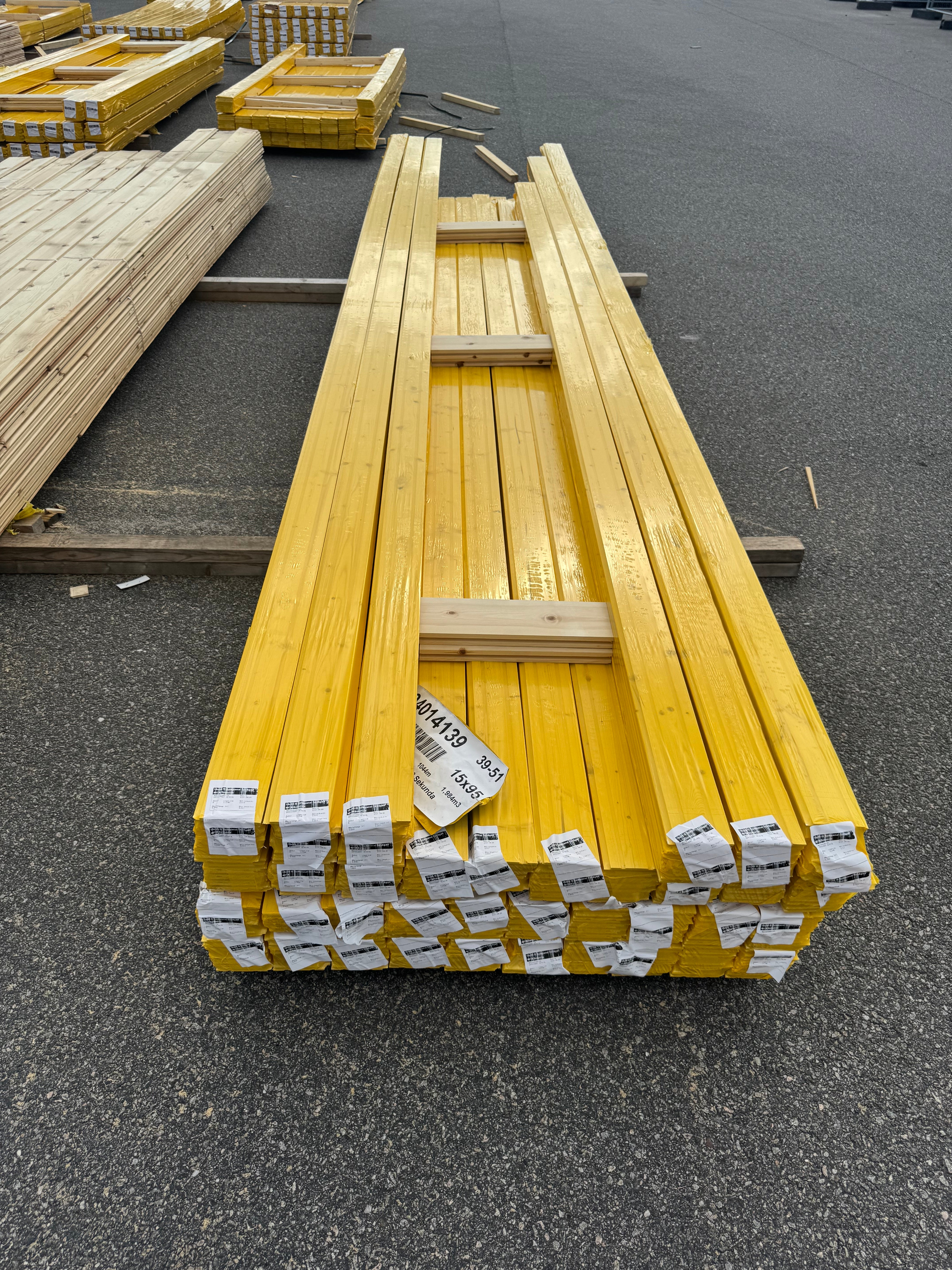 Spårpanel 15x95 Gran – Sekunda, Finsågad, Obehandlad