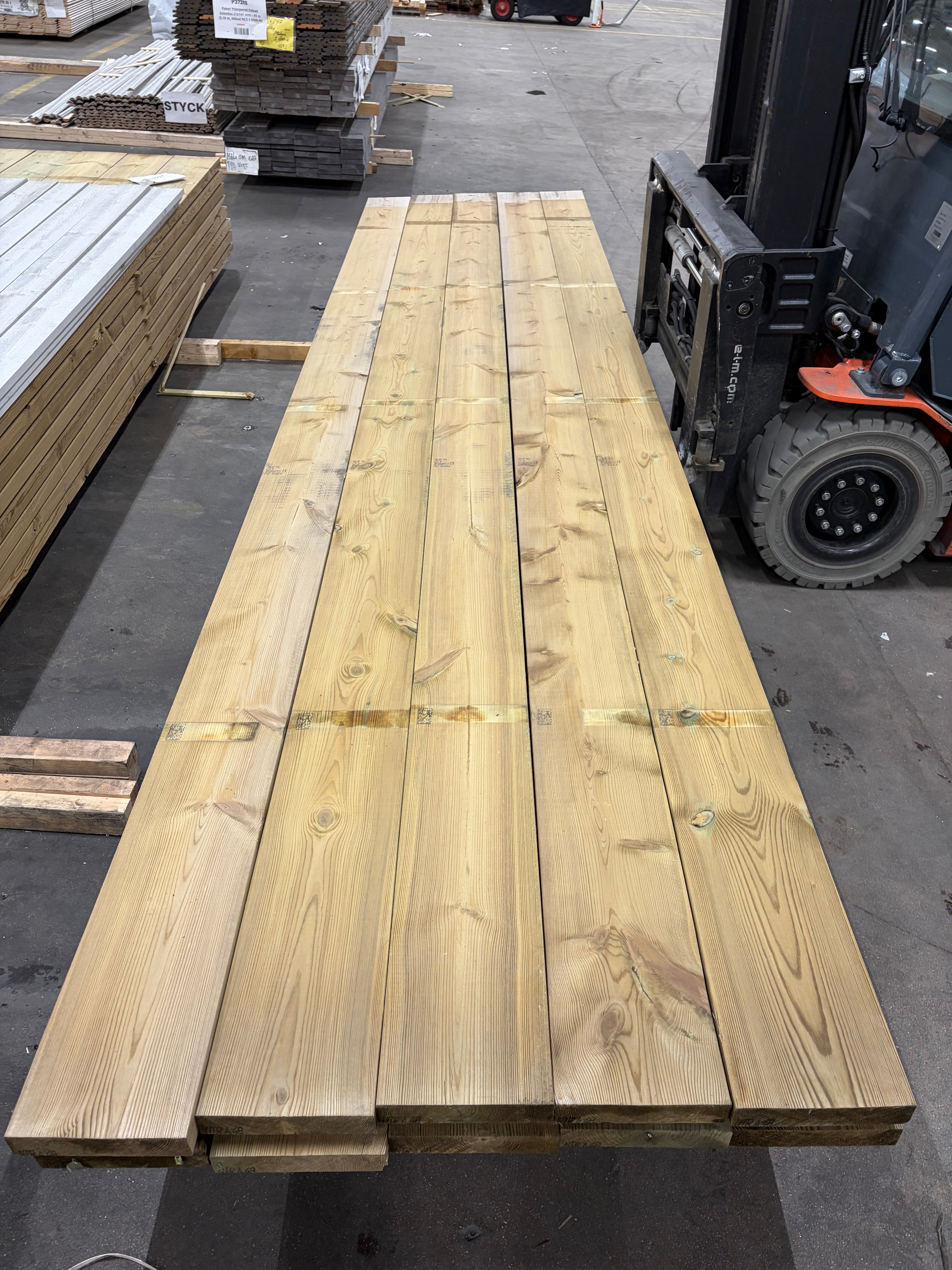 Paket Reglar 45x220mm – 10 st 4,80 m Tryckimpregnerad C24 NTR A