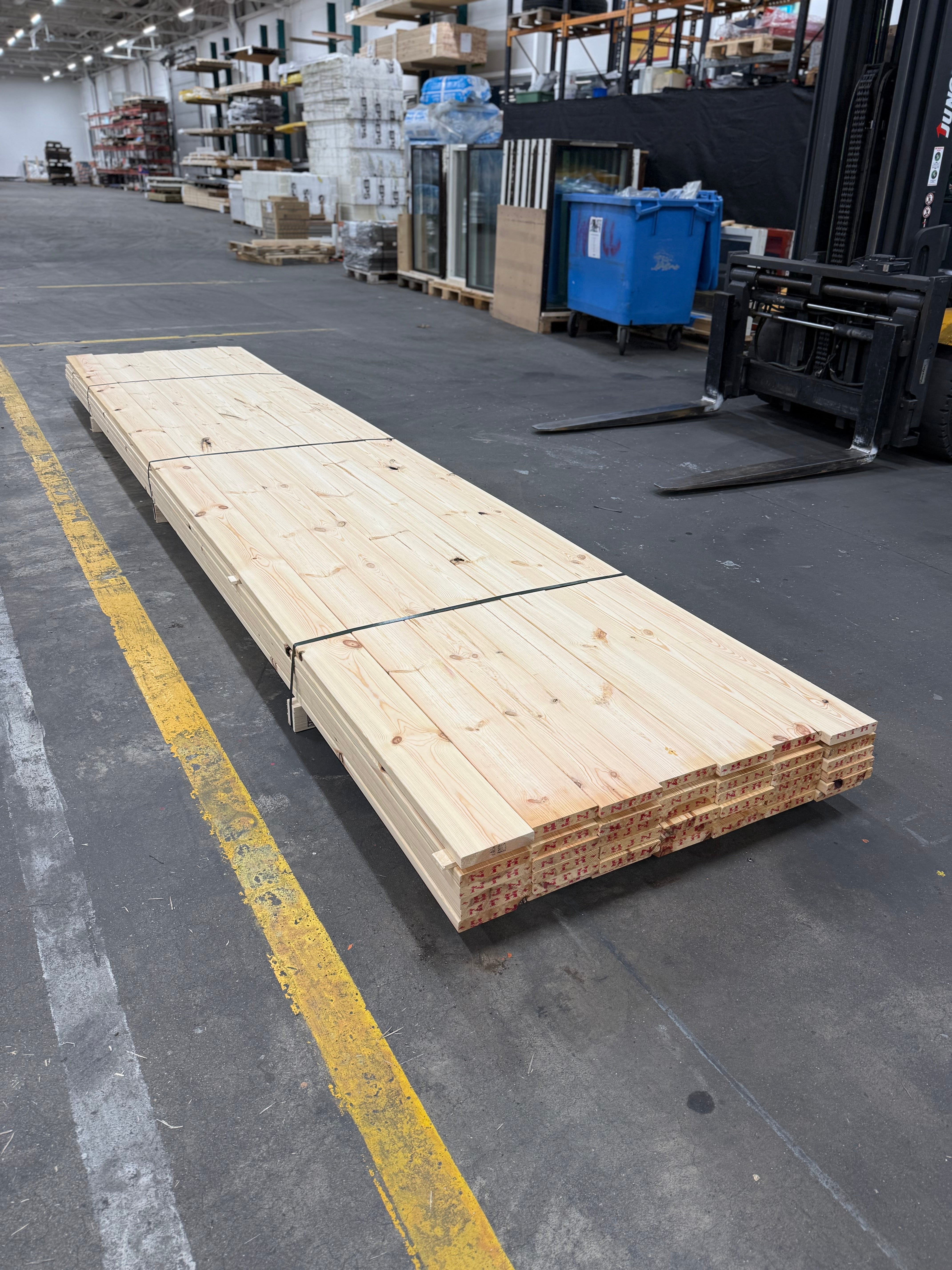 Paket Hyvlade Brädor 27x145mm 4.80m- 42st (Furu) B- sortering