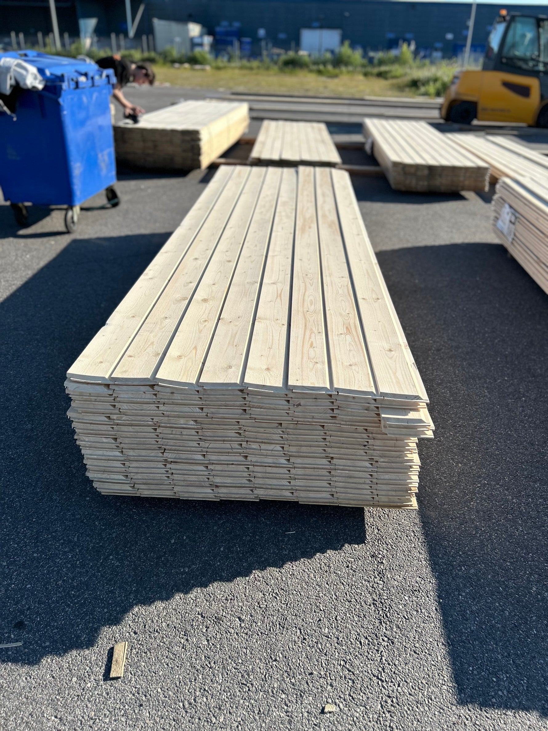 Paket Ytterpanel Enkelfas Fals Ändspont 22x145mm, 160st 3.60m
