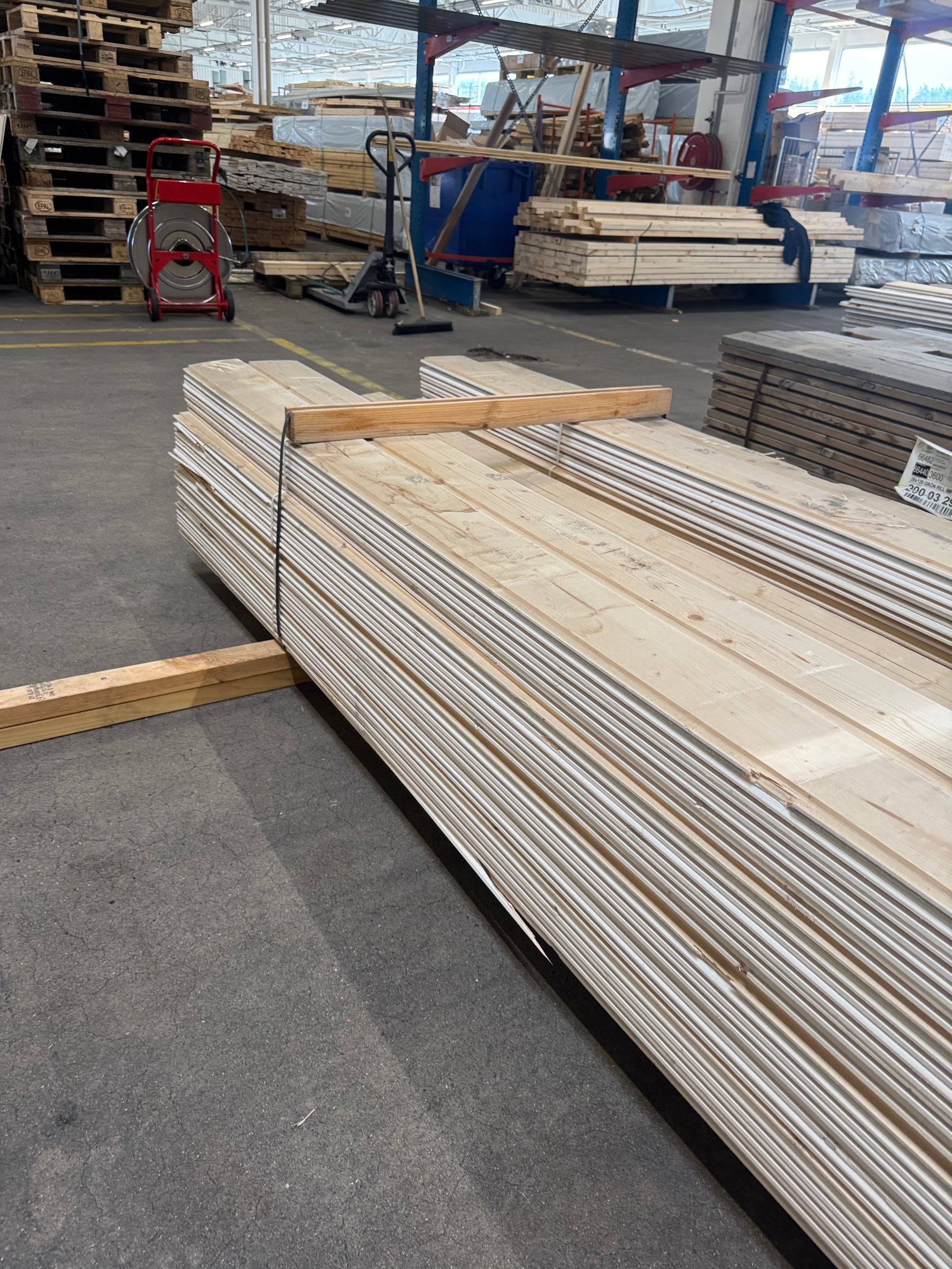 Paket Ytterpanel Dubbelfasspont 22x145mm 3,60m – 120 st Vit