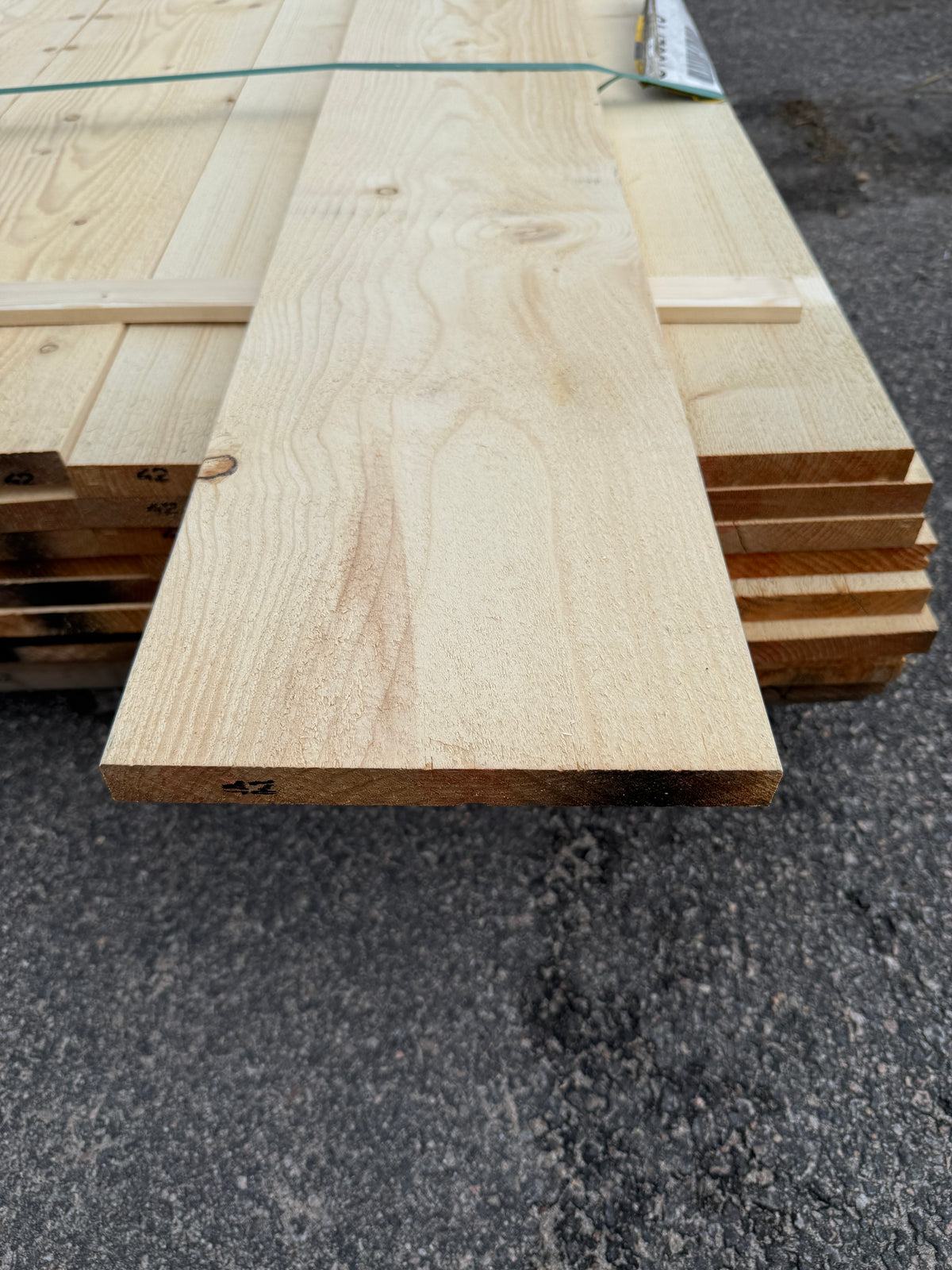 Paket Finsågade Brädor 22x220 mm – 4,20 m 52st (Obehandlad)