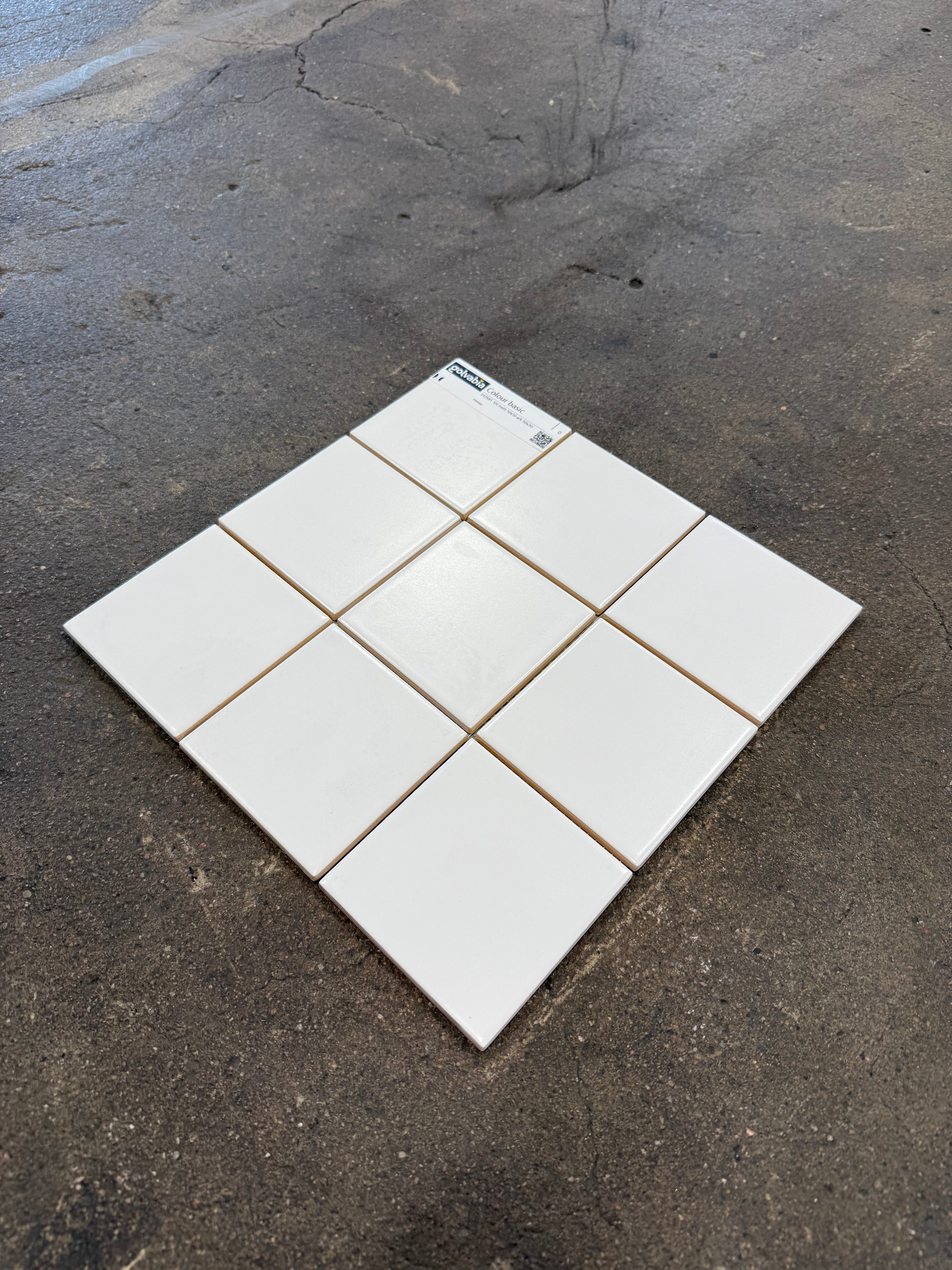 Kakel Plattor-  Vit Matt, 10x10