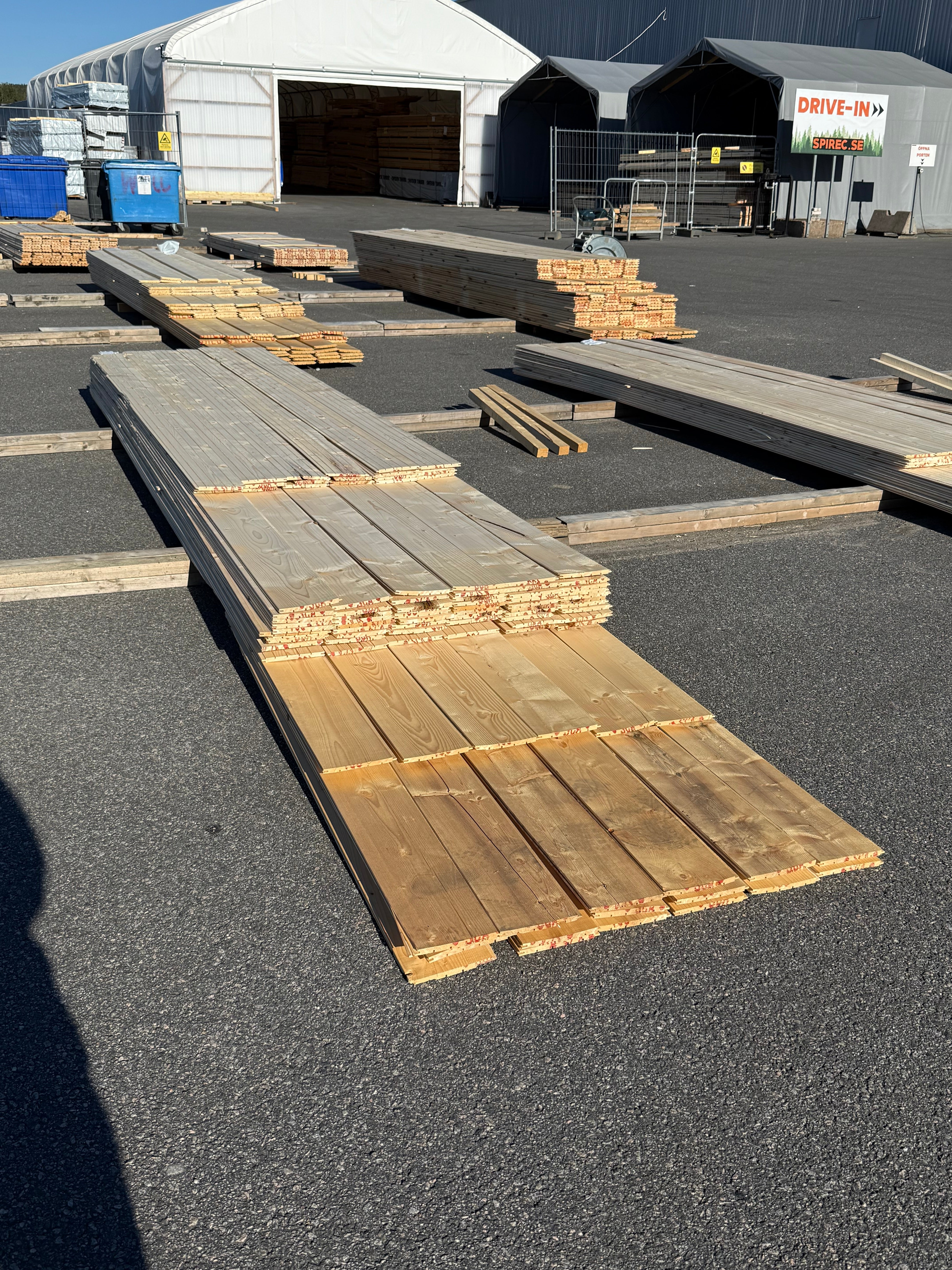 Paket Innerpanel 13x169mm Slätspont Gran Utskott