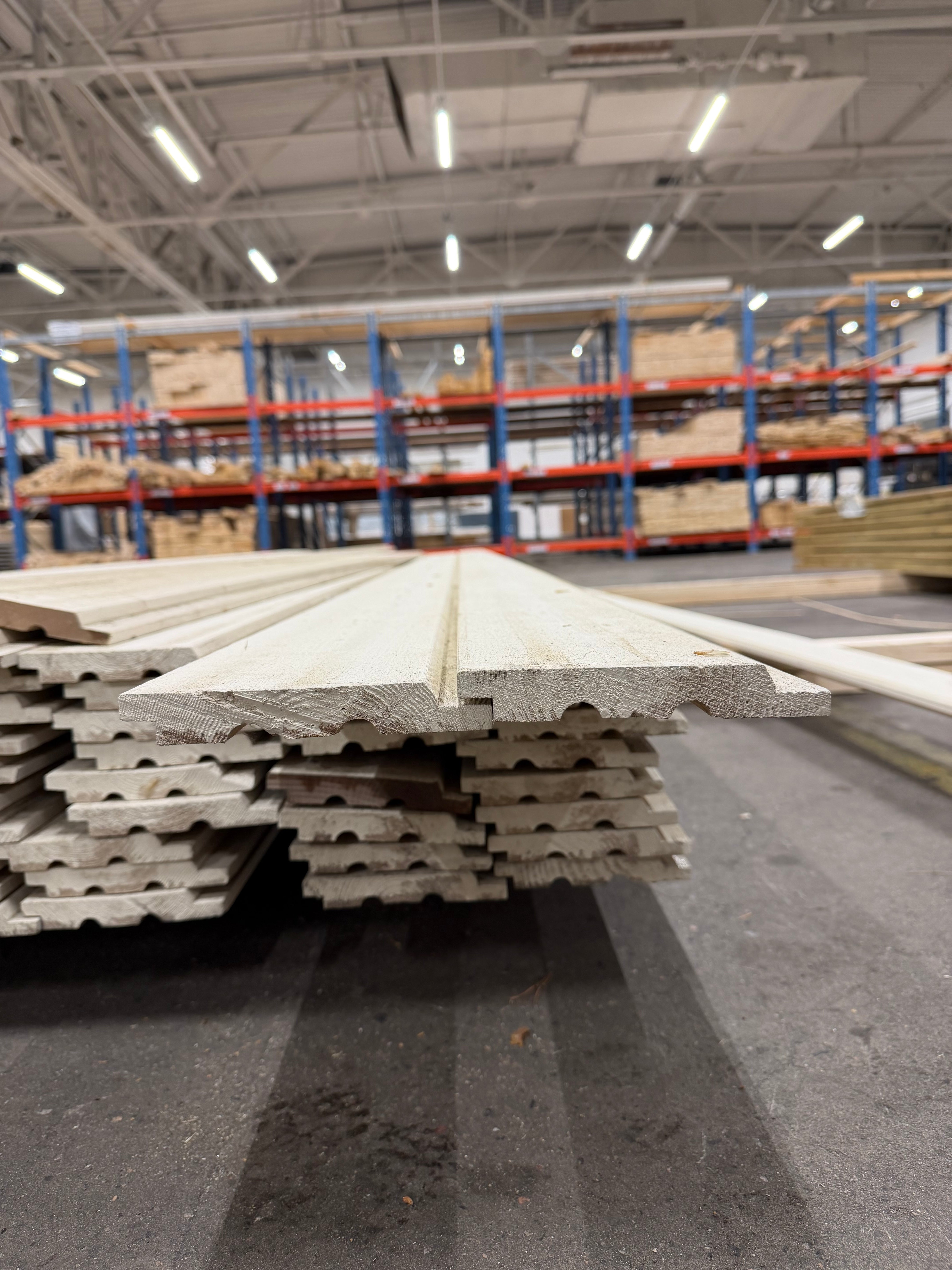 Paket Ytterpanel Falsad Enkelfas 21x147 mm – 70 st Vit