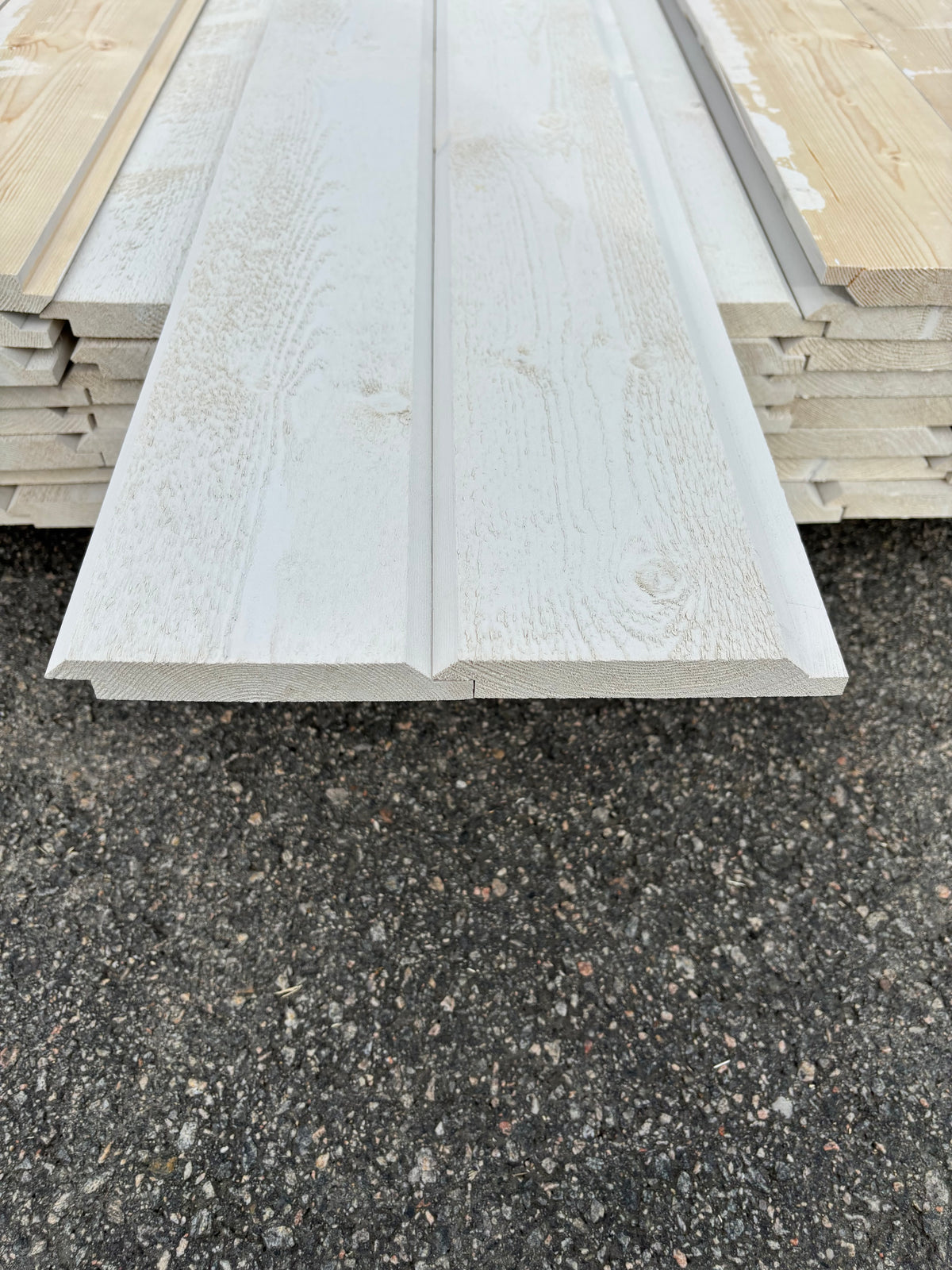 Paket Falsad Dubbelfas 22x145mm, 54st 4,20m Grundmålad