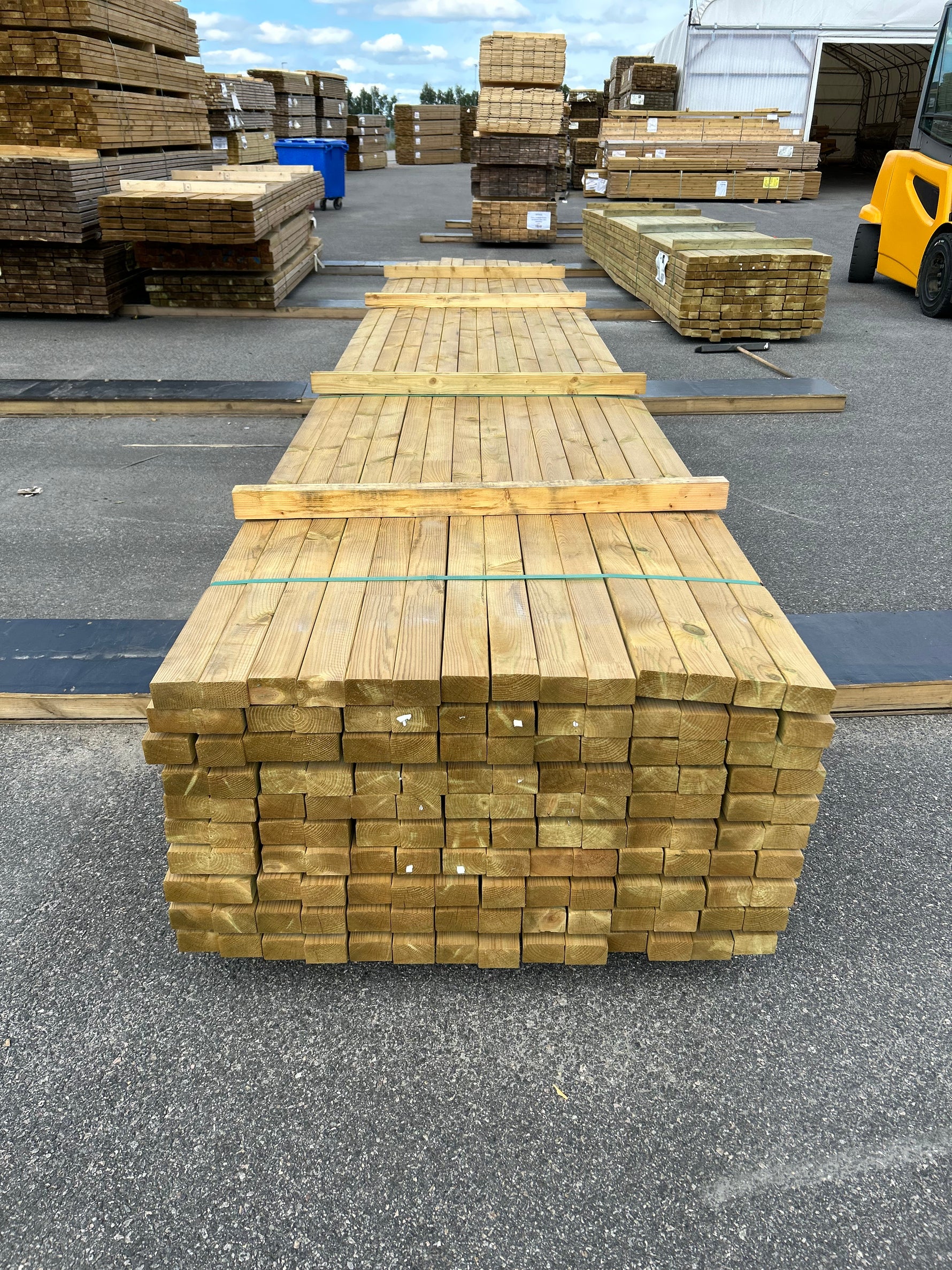 Paket Tryckimpregnerade Reglar 45x70mm Fingerskarvade 5,40m 140st