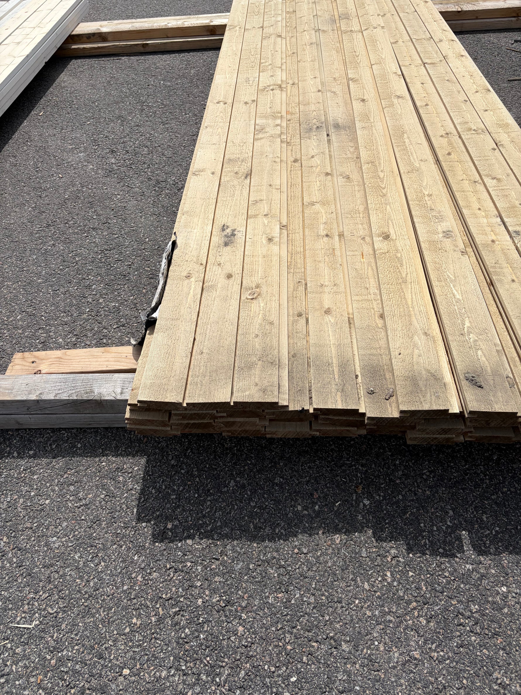 Paket Ytterpanel Spårpanel 22x95mm, 41st 3.0m (Järnvitriol)