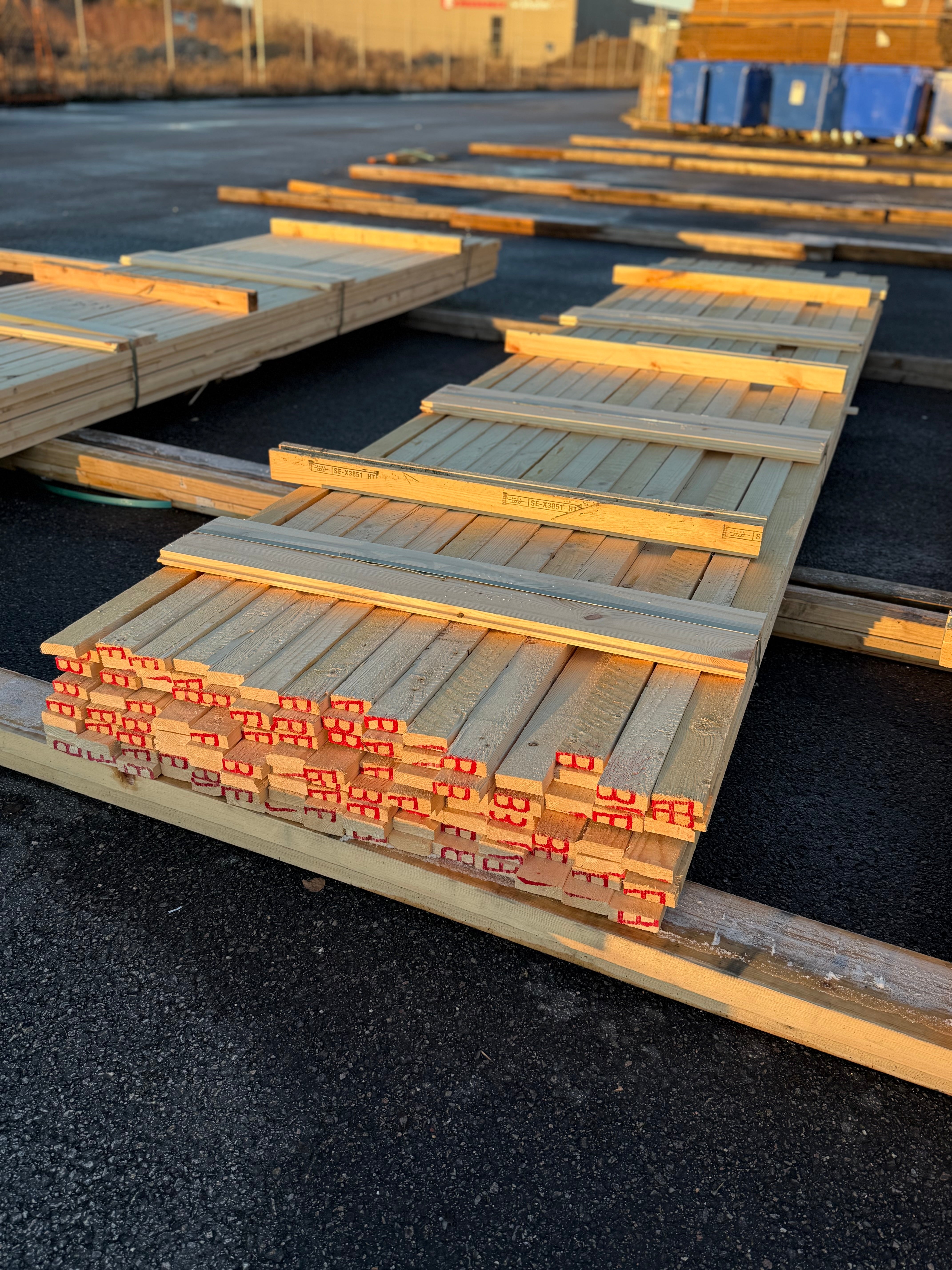 Paket Brädor 19x63mm – 119 st (4,20 m, gran, ohyvlad/råsågad)