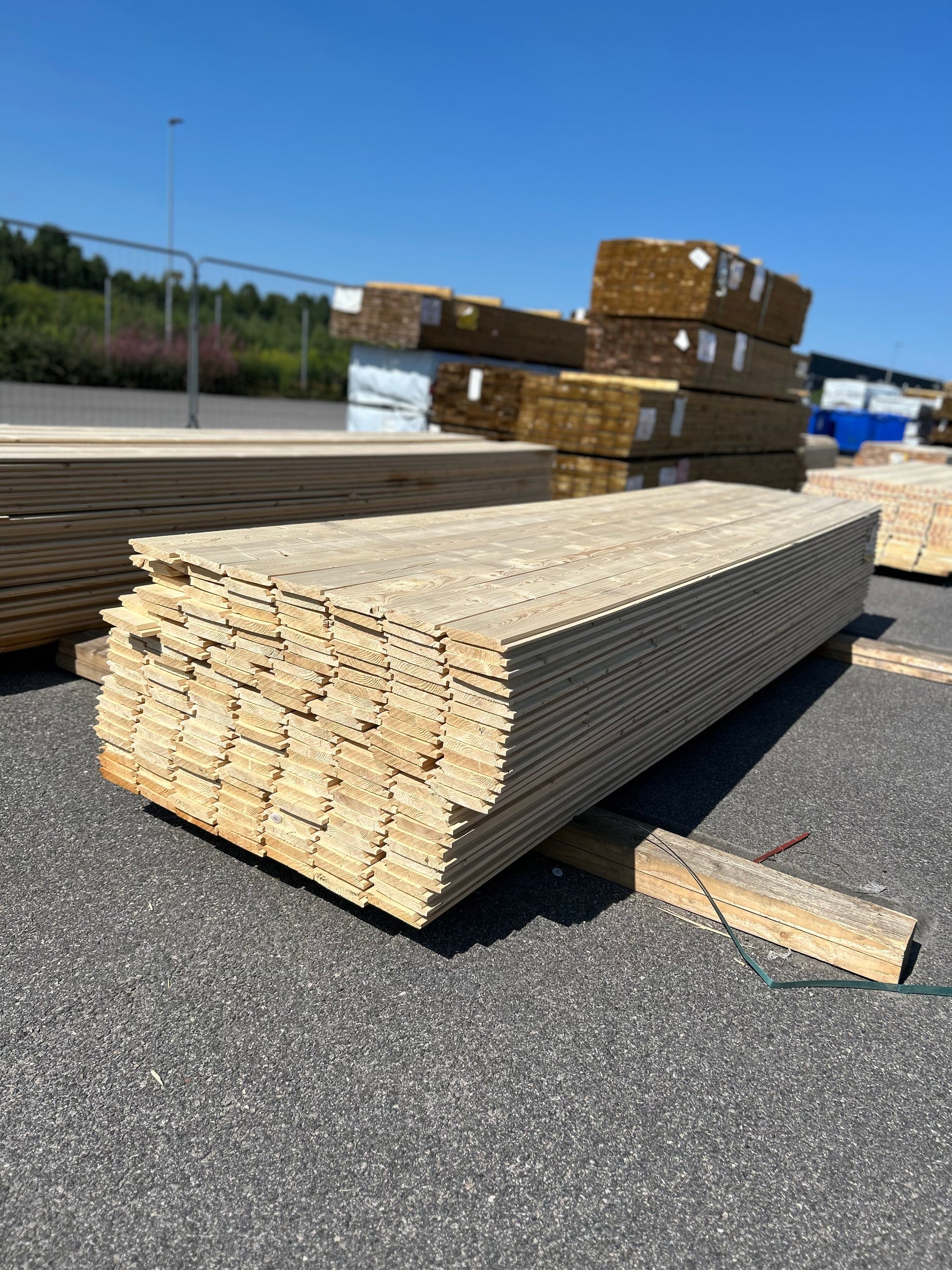 Paket Dubbelfas Halvspont 22x145mm 3.90m 175st Obehandlad