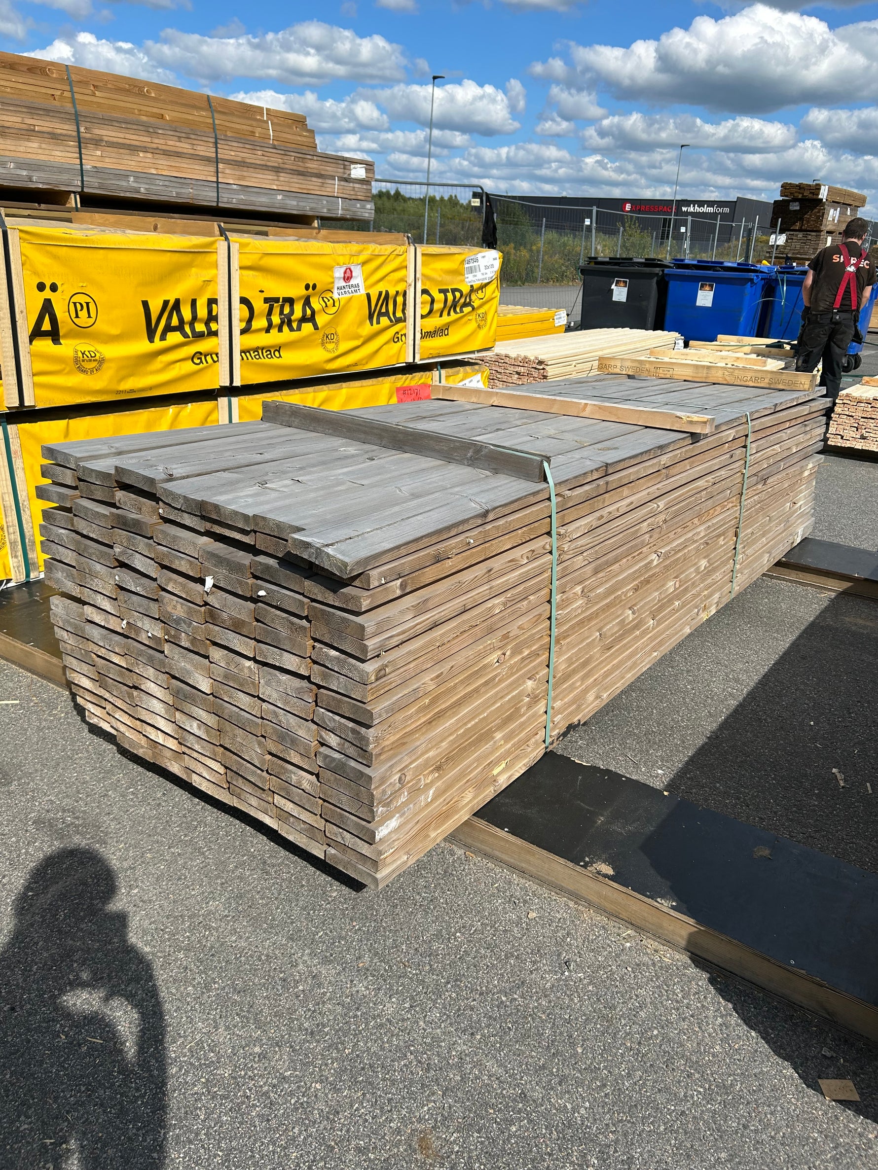 Paket Tryckimpregnerad Trall 34x145mm 3,30m 119st Furu (Väderbitet)