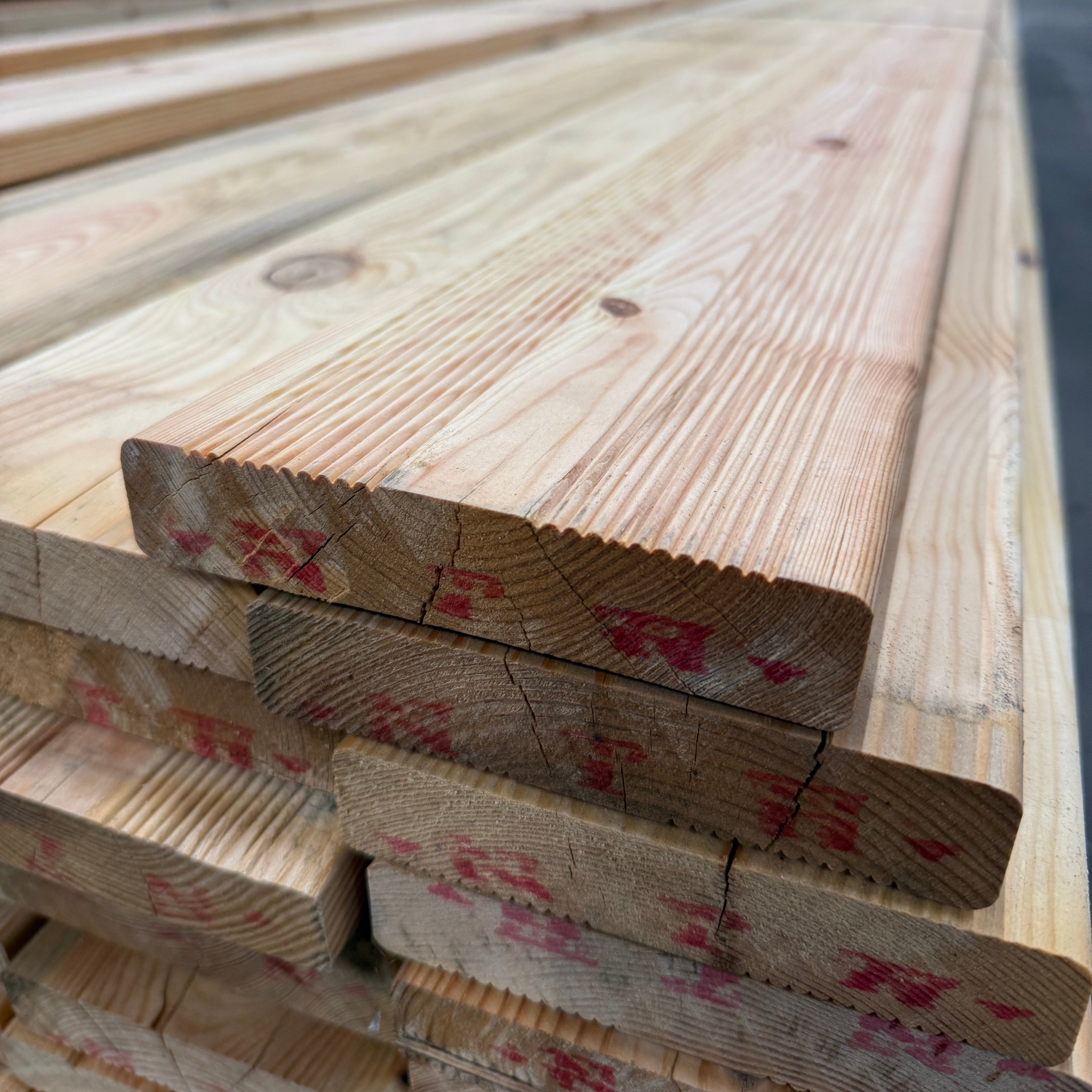 Paket Rillade Brädor 27x145mm 5.10- 73st (Furu) B- sortering