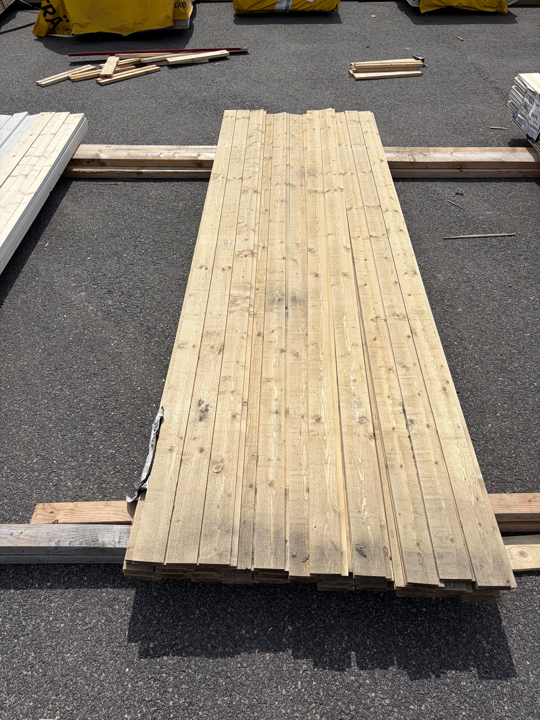 Paket Ytterpanel Spårpanel 22x95mm, 41st 3.0m (Järnvitriol)