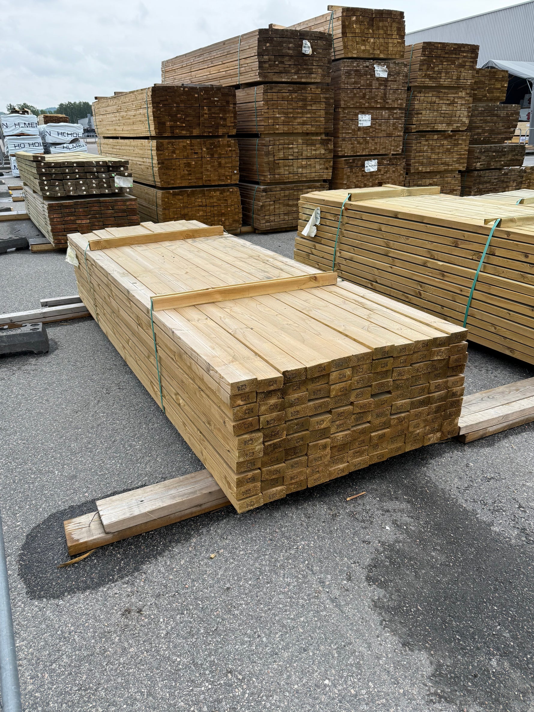 Paket Tryckimpregnerade Reglar 45x95mm, 110st 3,0m (C24)