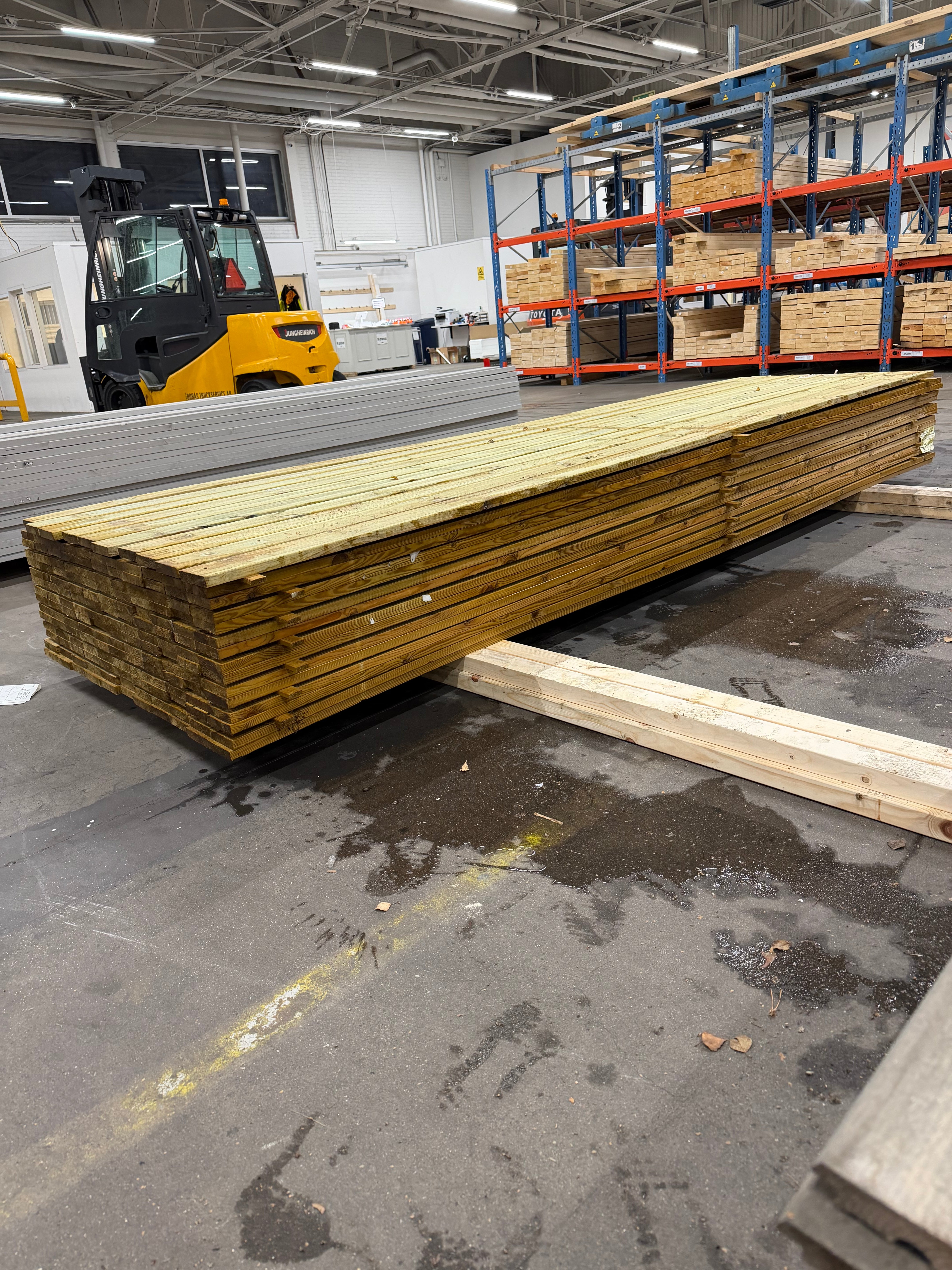 Paket Finsågad Panel 22x95 mm – 164 st Tryckimpregnerad