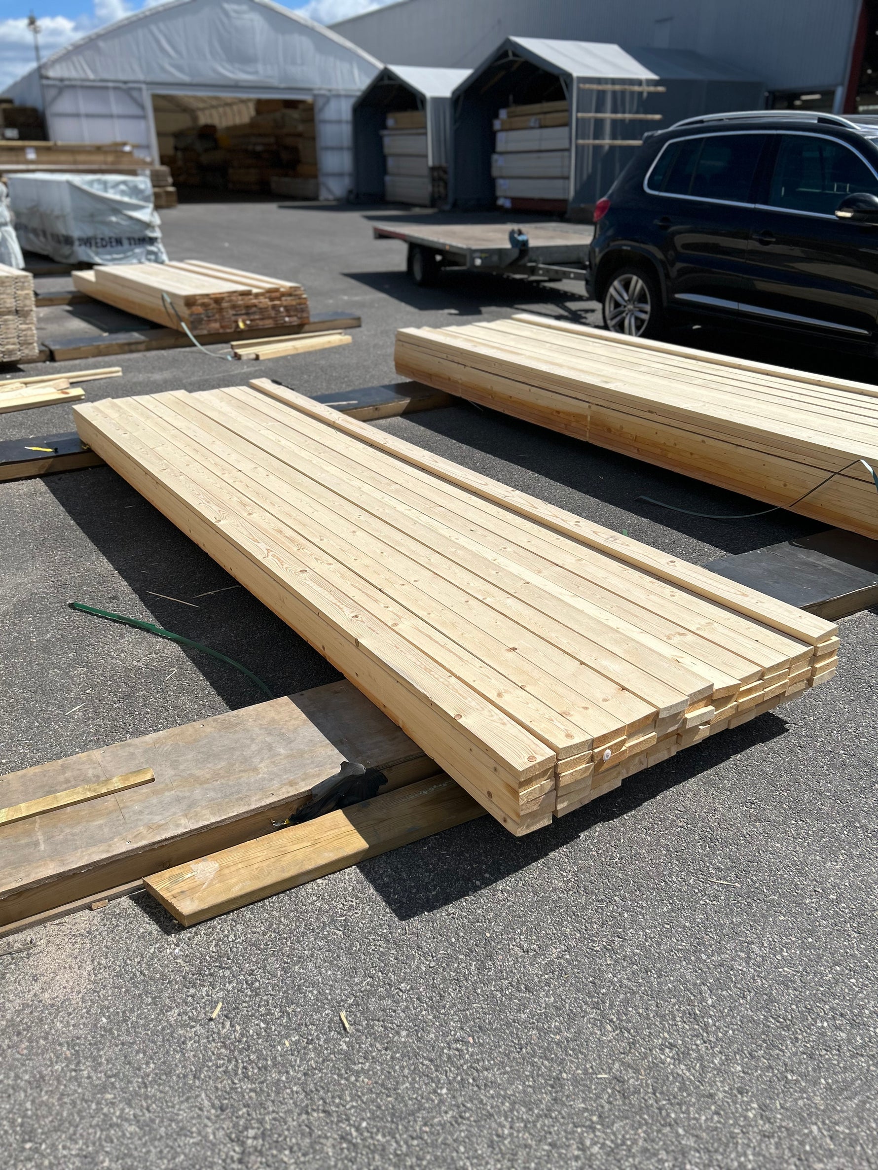Paket Finsågade Brädor 28x95mm 3.60m 62st Obehandlade