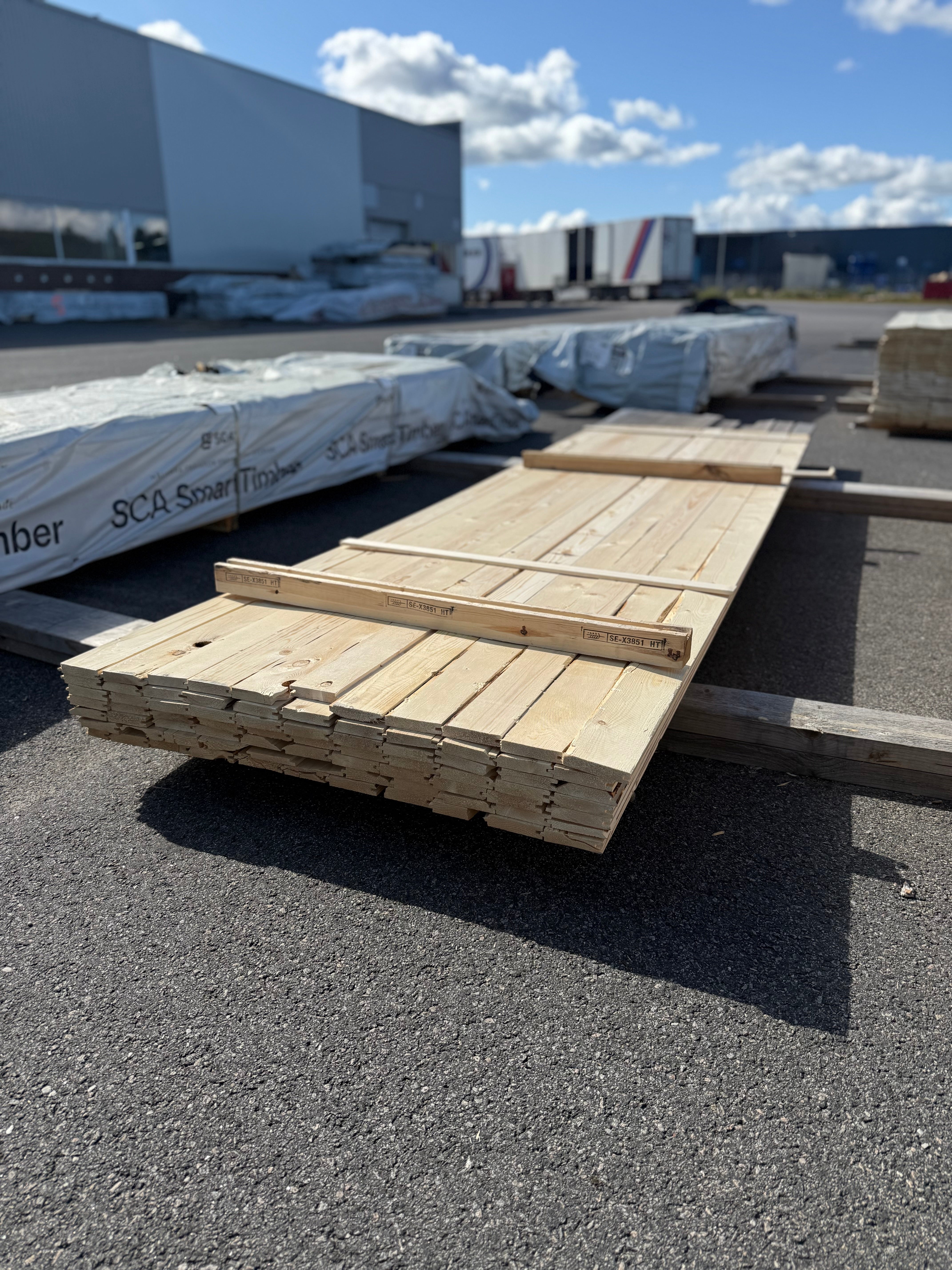 Paket Råspont 20x100mm 77st 3.60–4.20m – Andra sortering