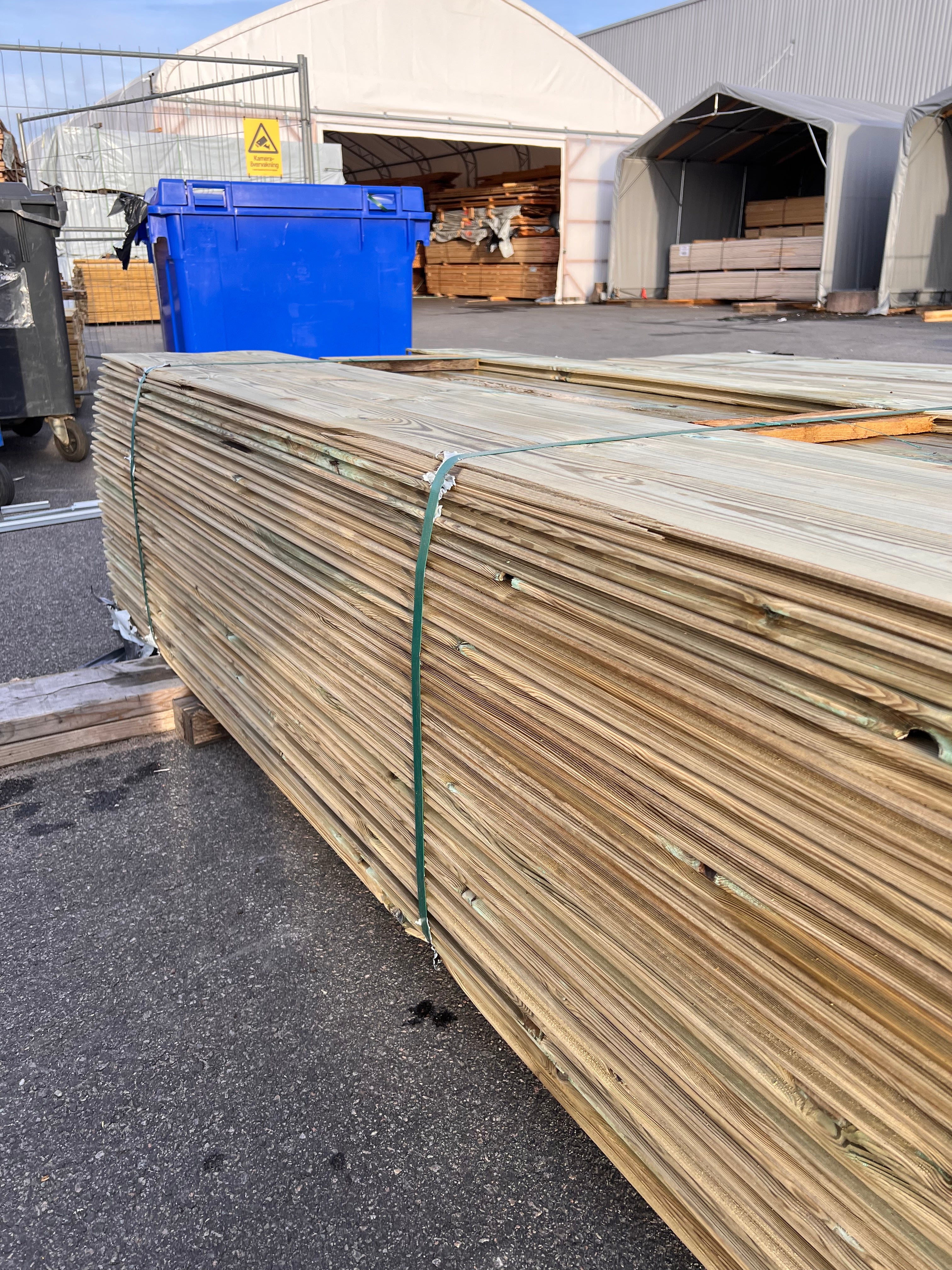 Paket Spontad Panel Tryckimpregnerad 27x145mm – 165 st (3,0 m, Furu, B-sortering)