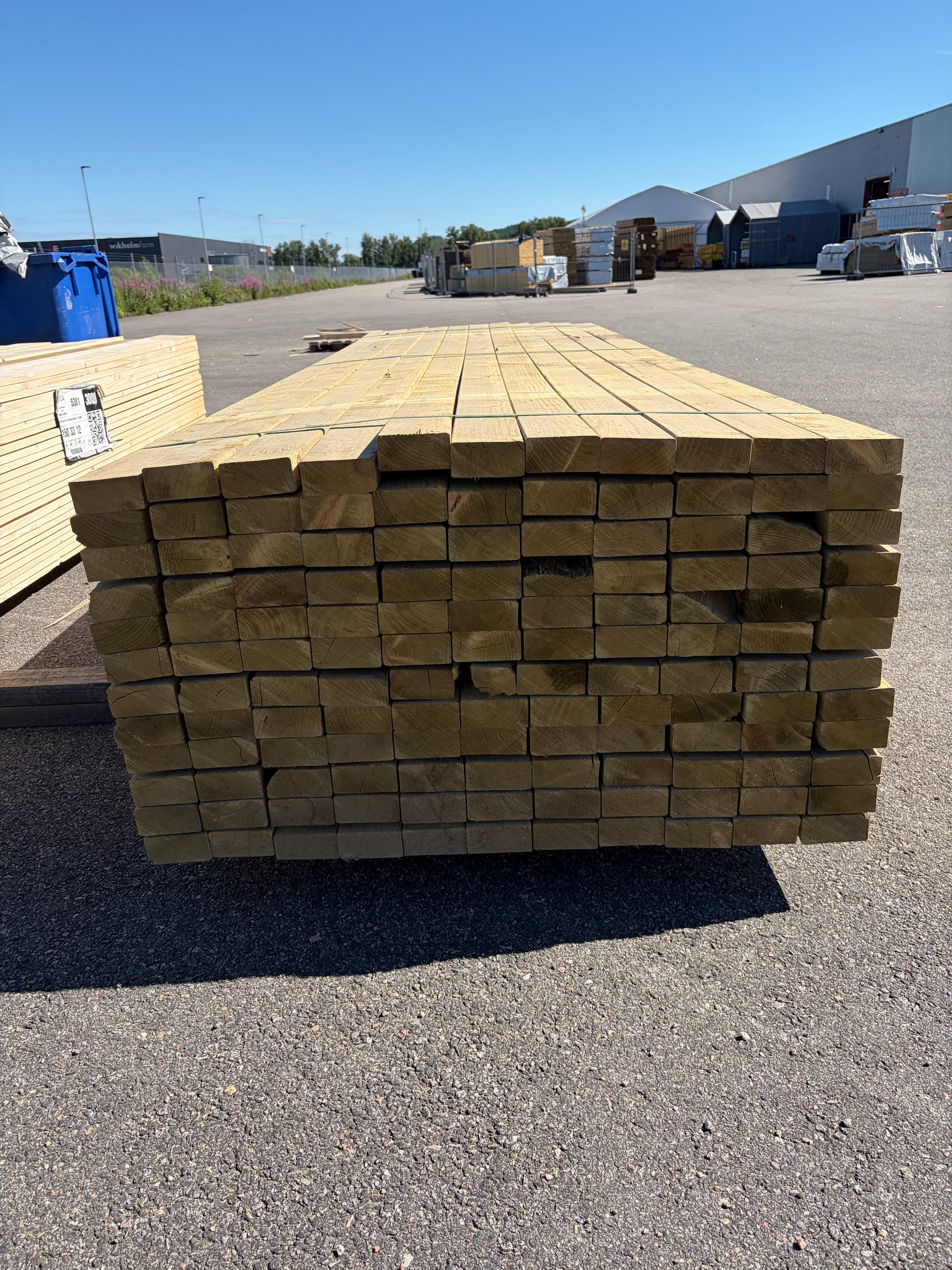 Paket Tryckimpregnerade Reglar 45x95mm 3,60m 132st