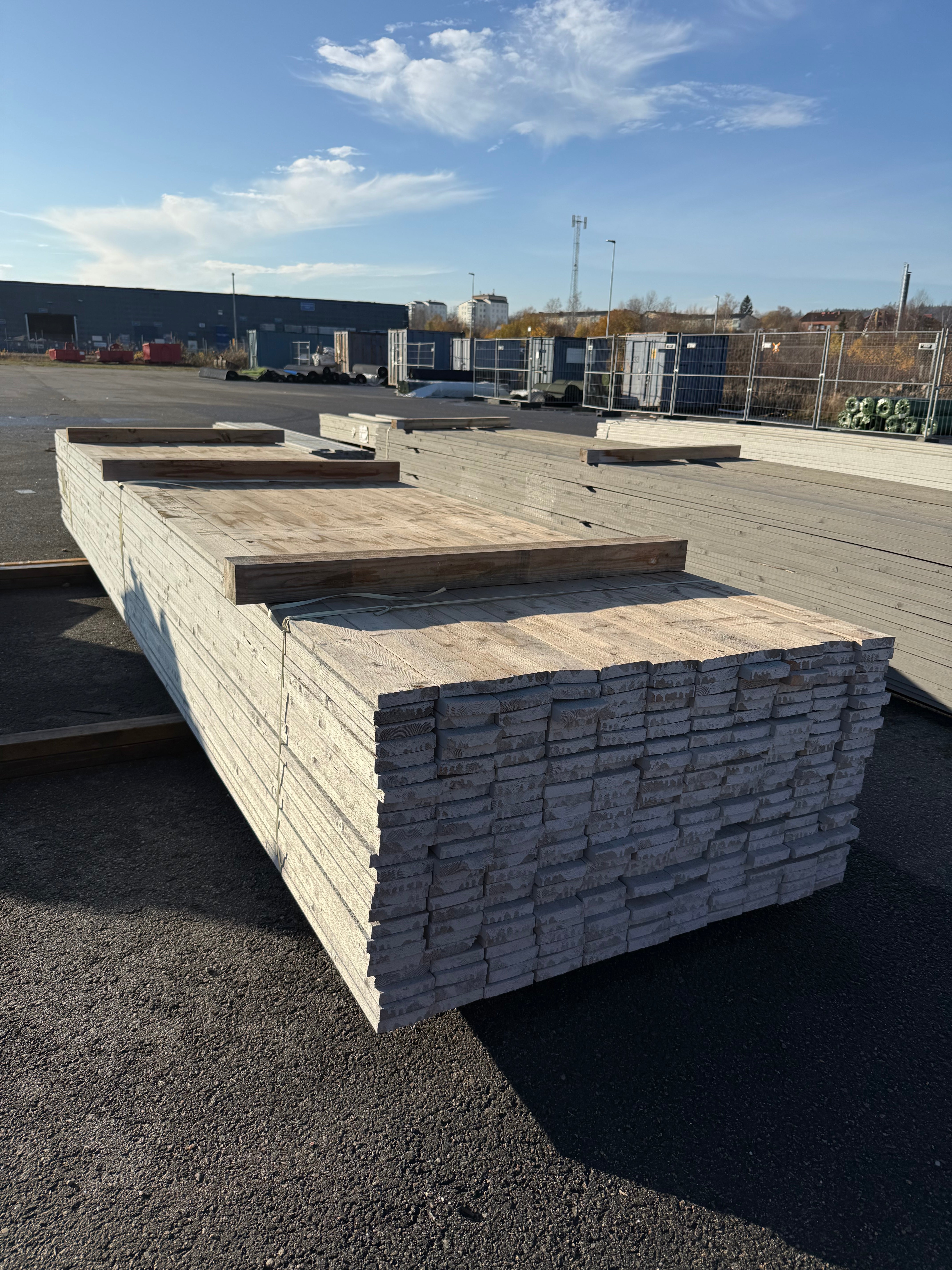 Paket Finsågad Panel 21x95mm – 264 st 4,80 m (Gran, NCS S3000-N)