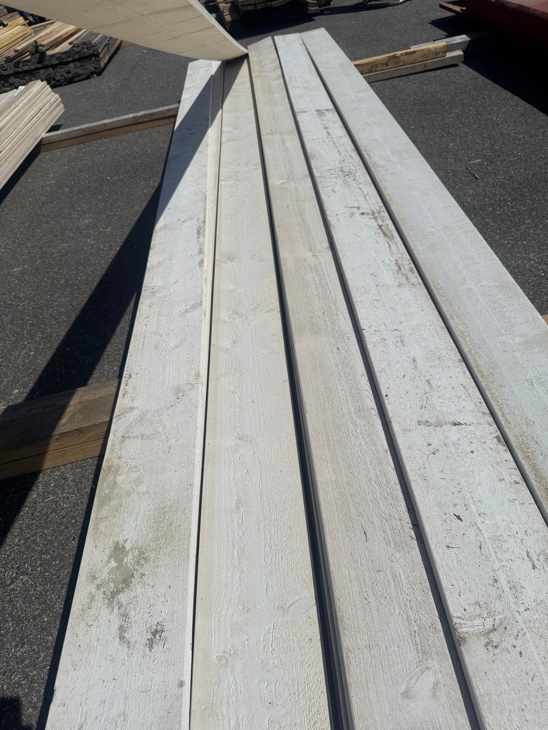 Paket Finsågad Panel 22x170 mm, 26 st 4,20 m Vitmålad