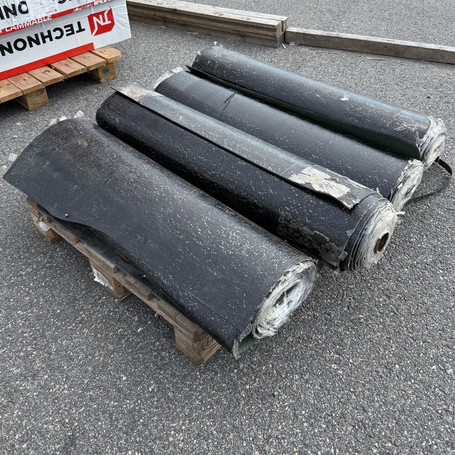 Parti Grön Takpapp, 4st rullar 1x8m
