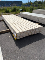 Paket Ytterpanel Enkelfas Halvspont 22x120mm, 90st 3.60m Grundmålad