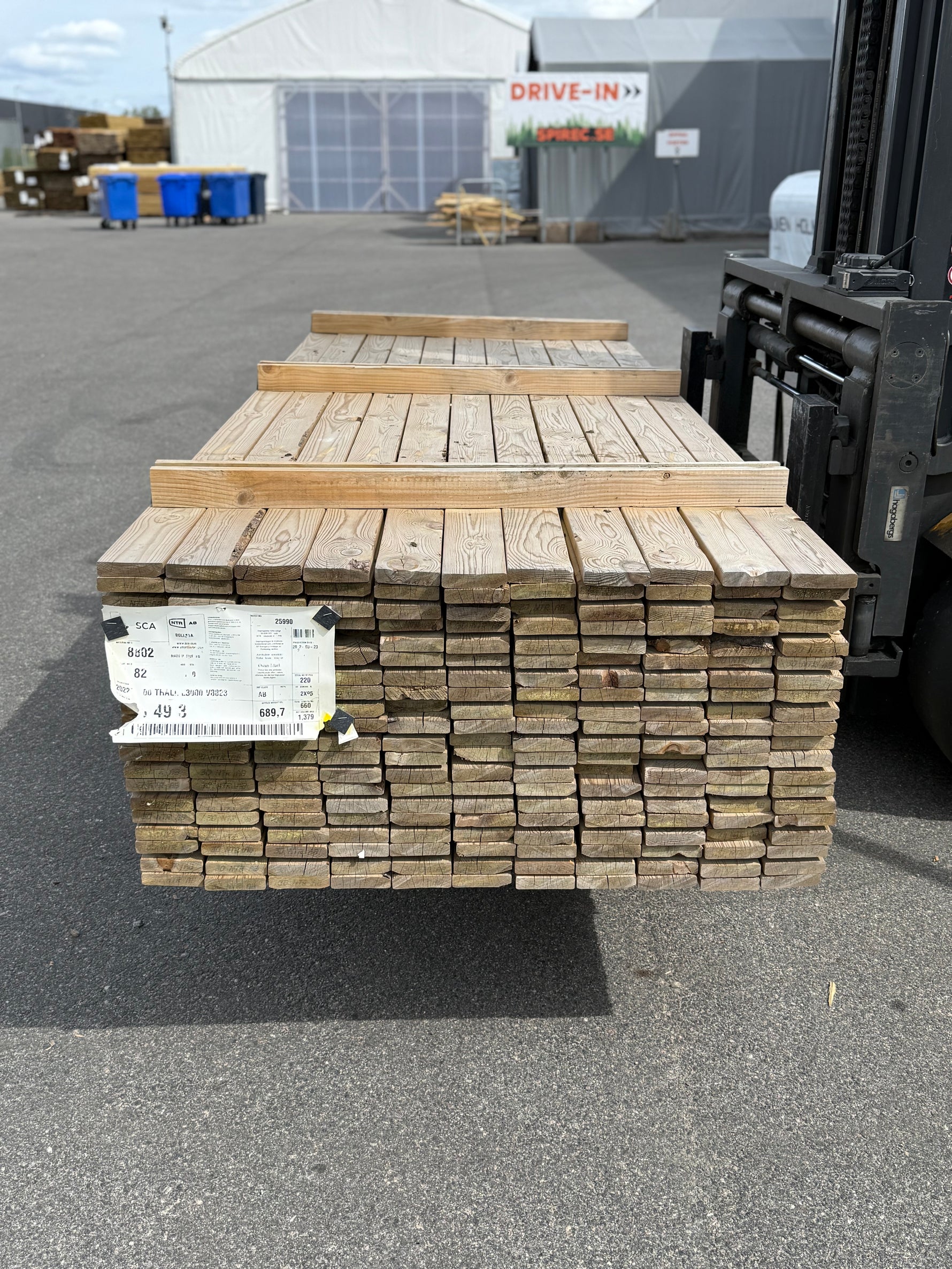 Paket Tryckimpregnerad Trall 22x95mm, 220st 3,0m