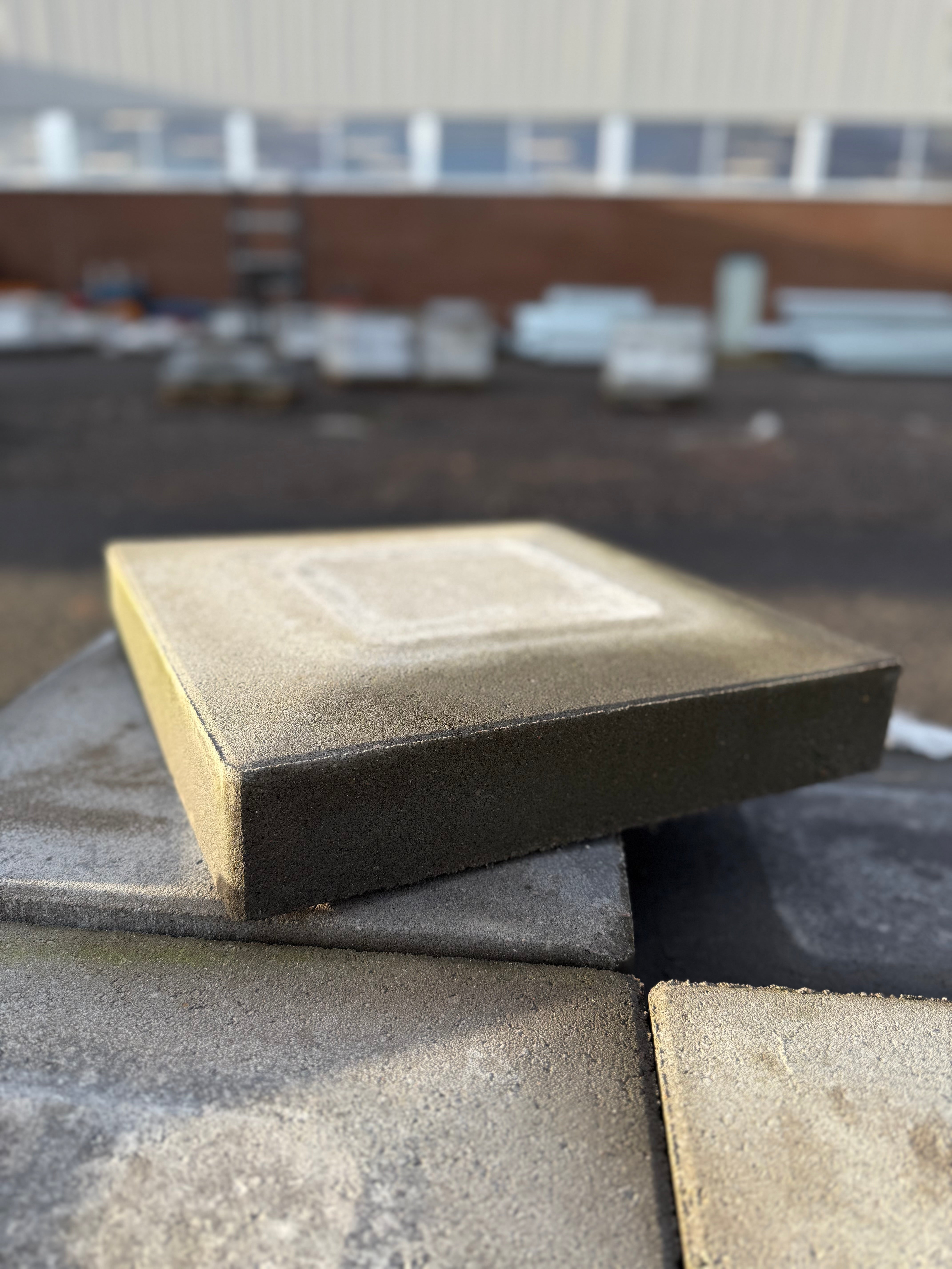 Parti Stolptopp Patina 400x400x80mm – Grafit (44 st)