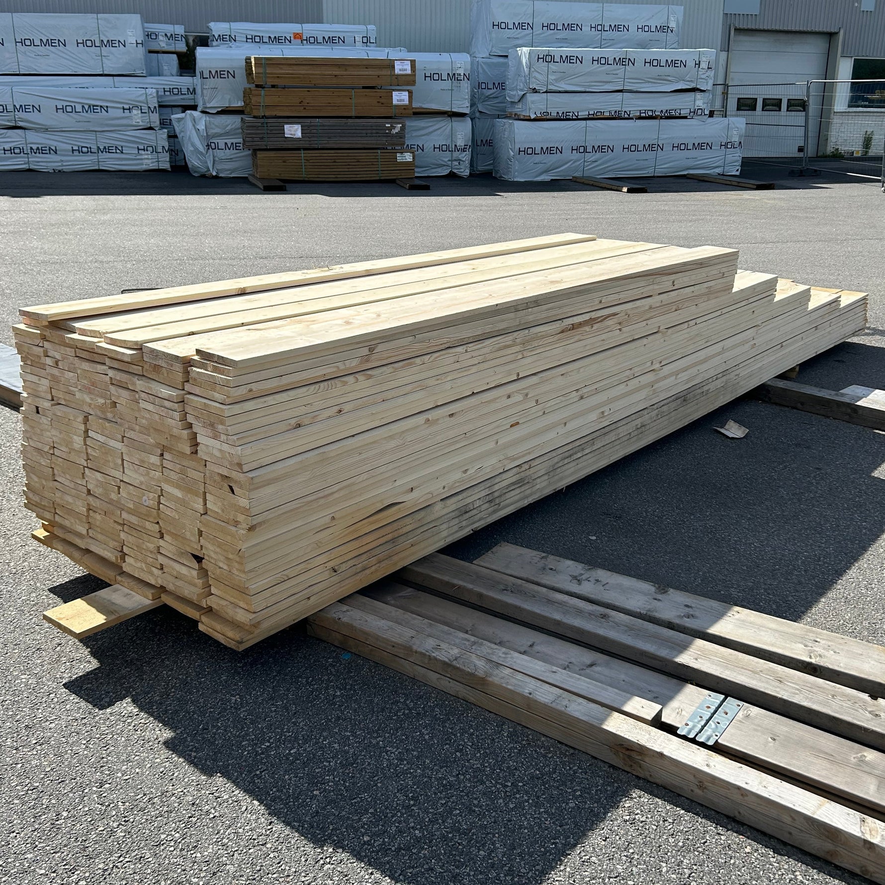 Paket Finsågade Brädor 22x170mm, 200st 3,00–5,40m (Andra sortering)