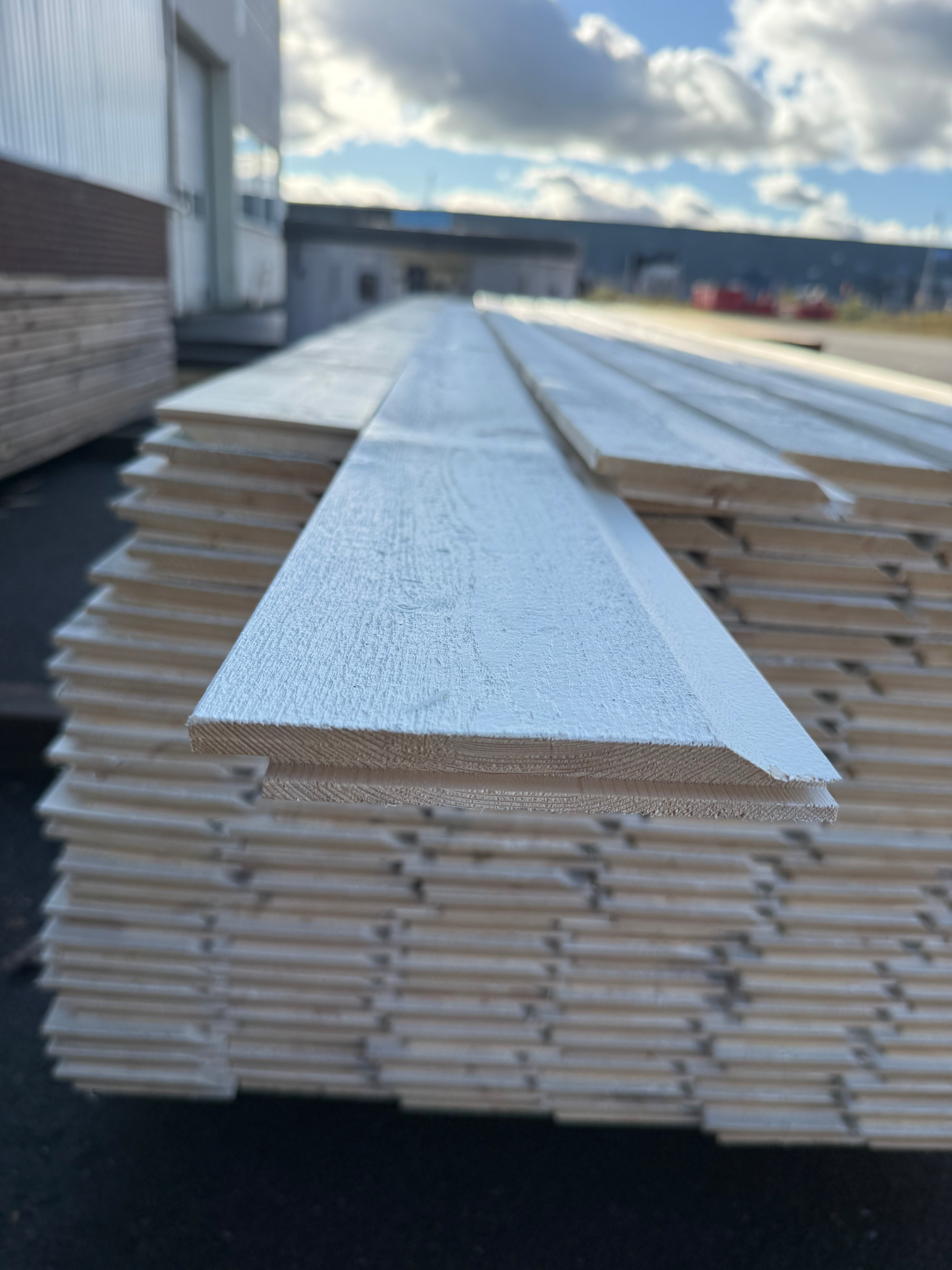 Enkelfas Halvspont Ändspont 22x145mm, 3,60m (Mellanstruken vit)