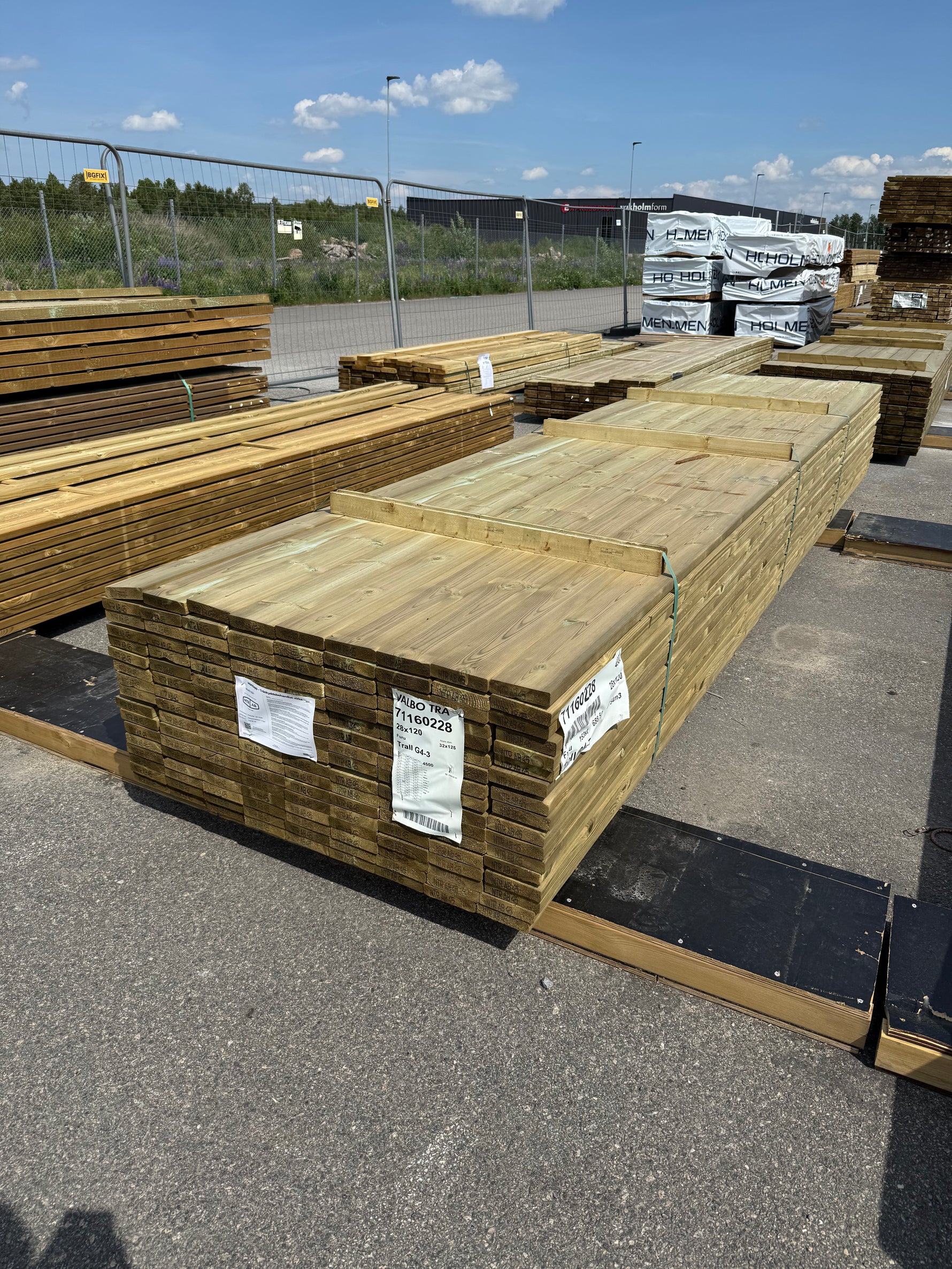 Paket Tryckimpregnerad Trall 28x120mm 4.50m 153st G4-3