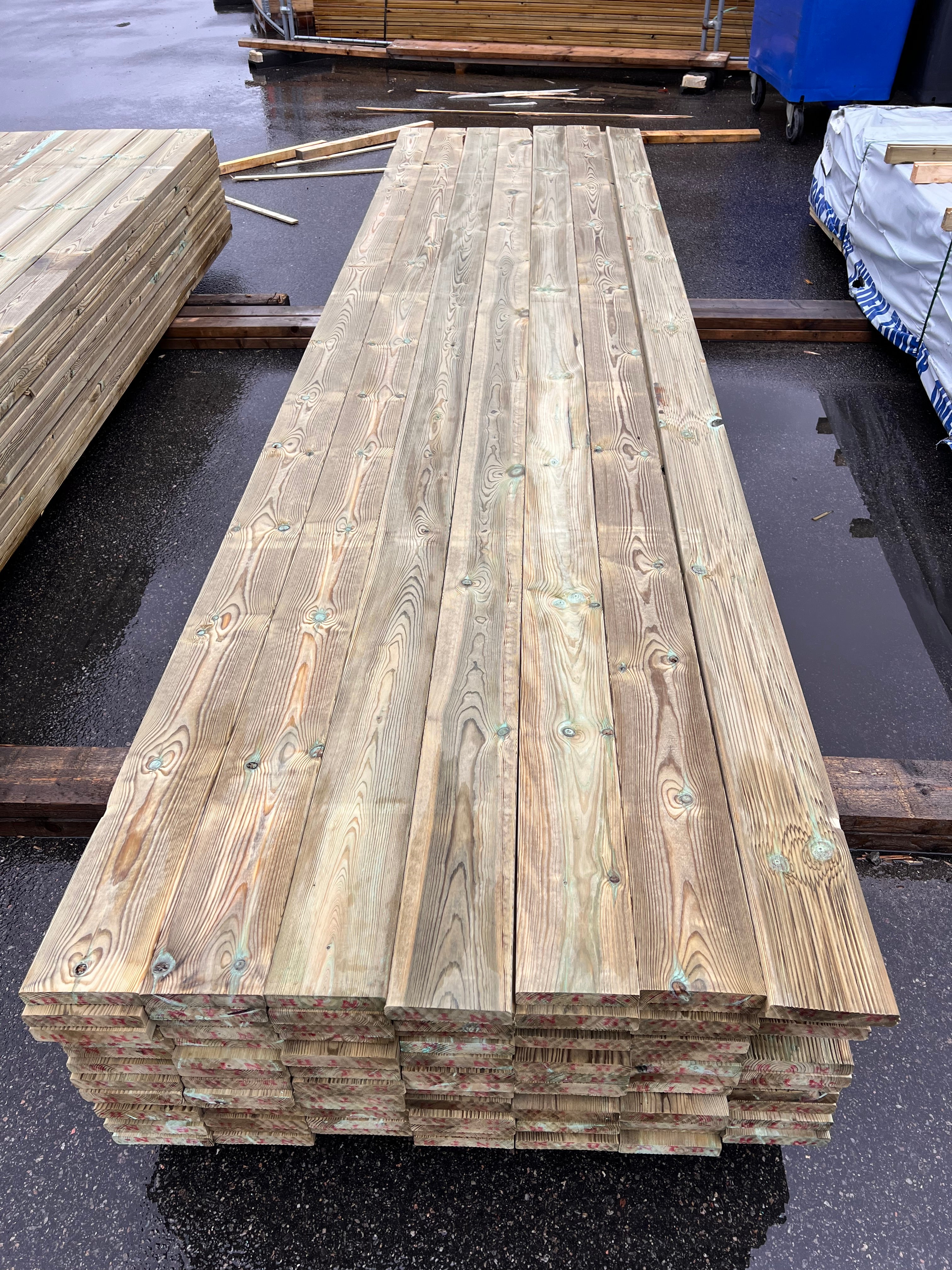 Paket Trall Rillad 28x145mm – 98 st 4.20m Tryckimpregnerad B-sort