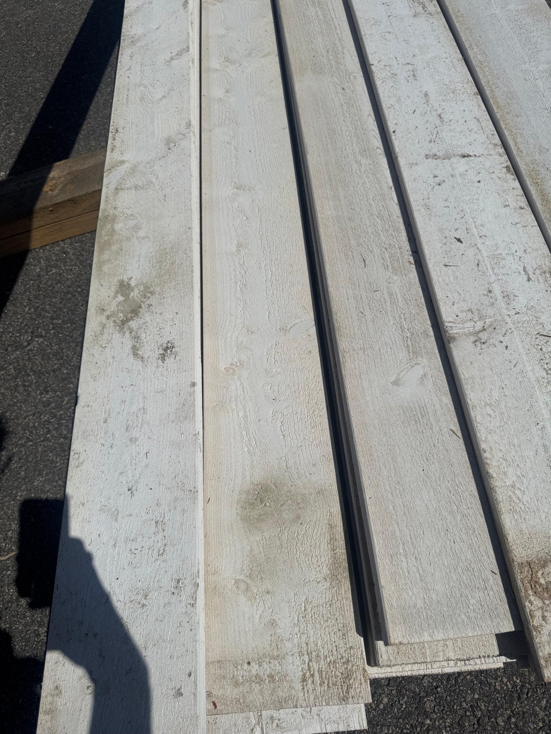 Paket Finsågad Panel 22x170 mm, 26 st 4,20 m Vitmålad