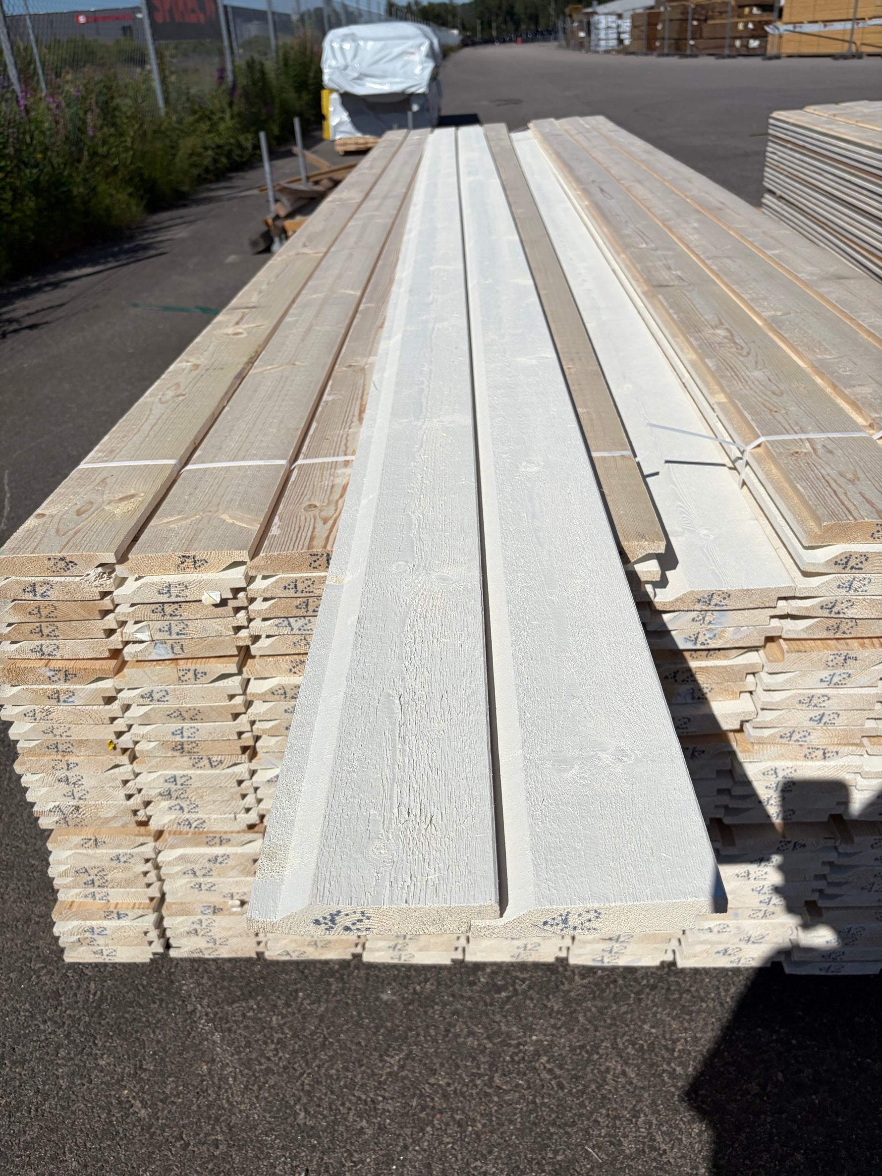 Paket Enkelfas Halvspont 22x120mm, 225st 4.20m Grundmålad