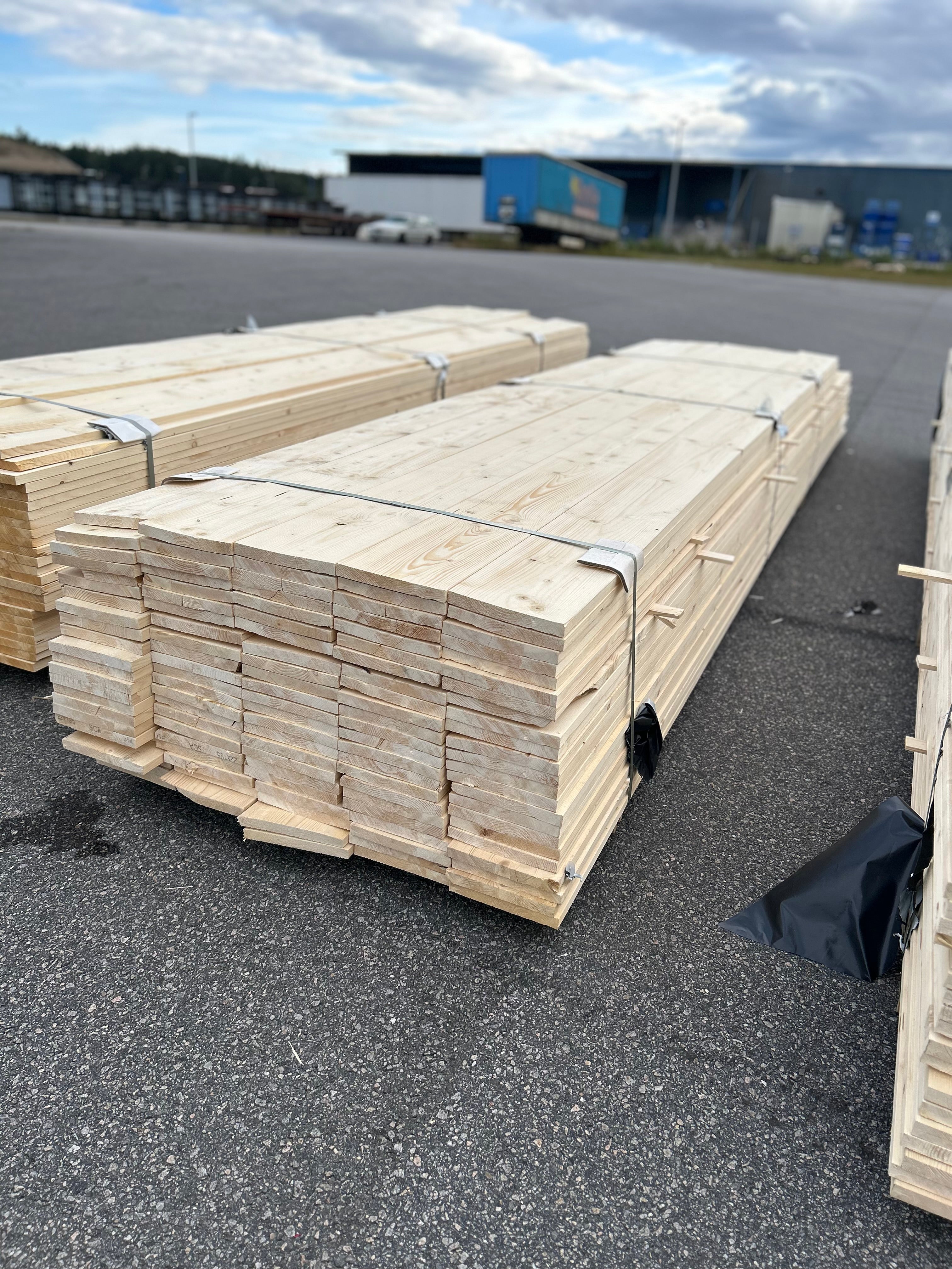 Paket Finsågad Panel 22x195mm 112st 4.20–5.40m – Andra sortering