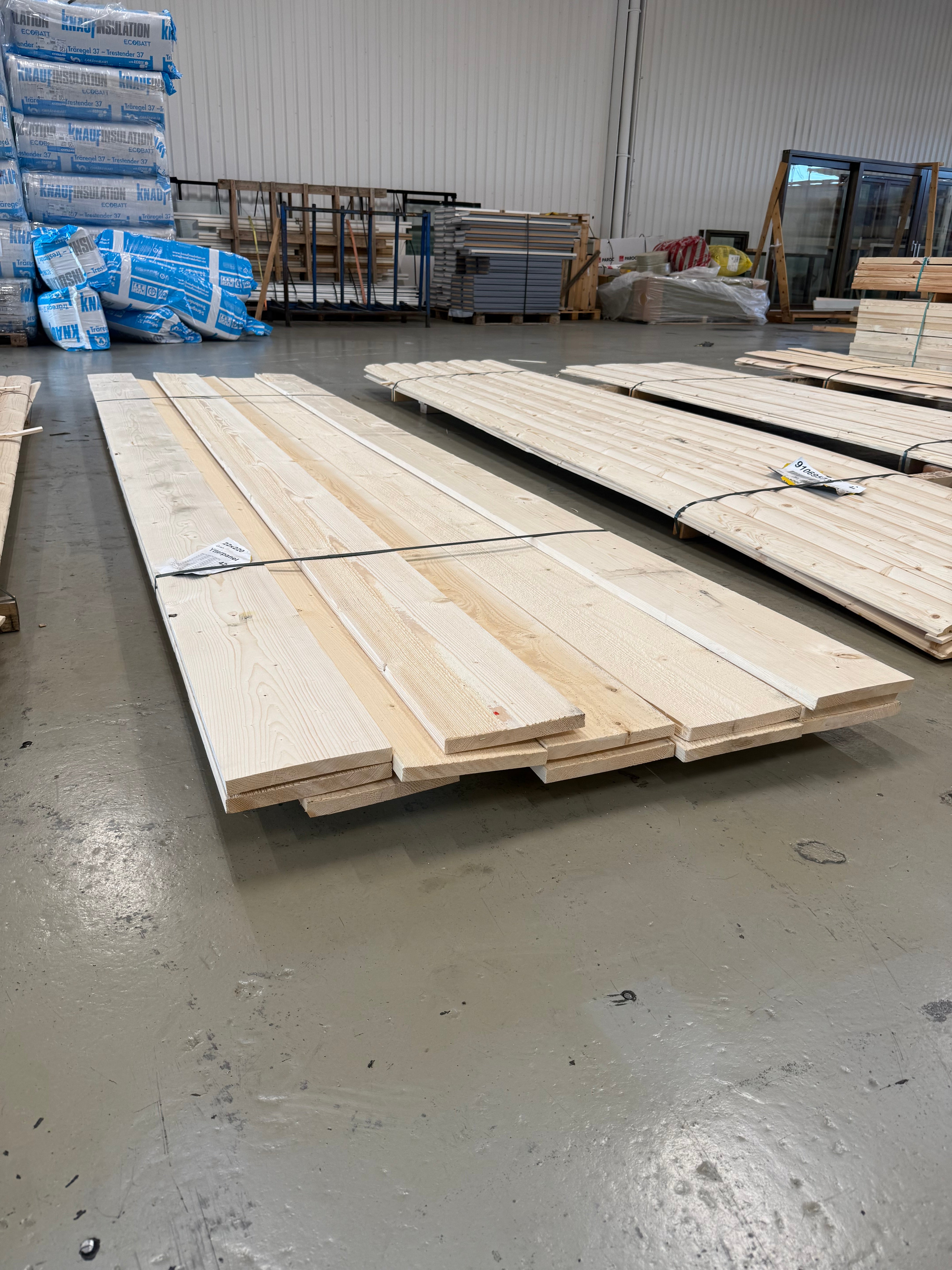 Paket Finsågad Ytterpanel 22x220mm 12st 4.20m