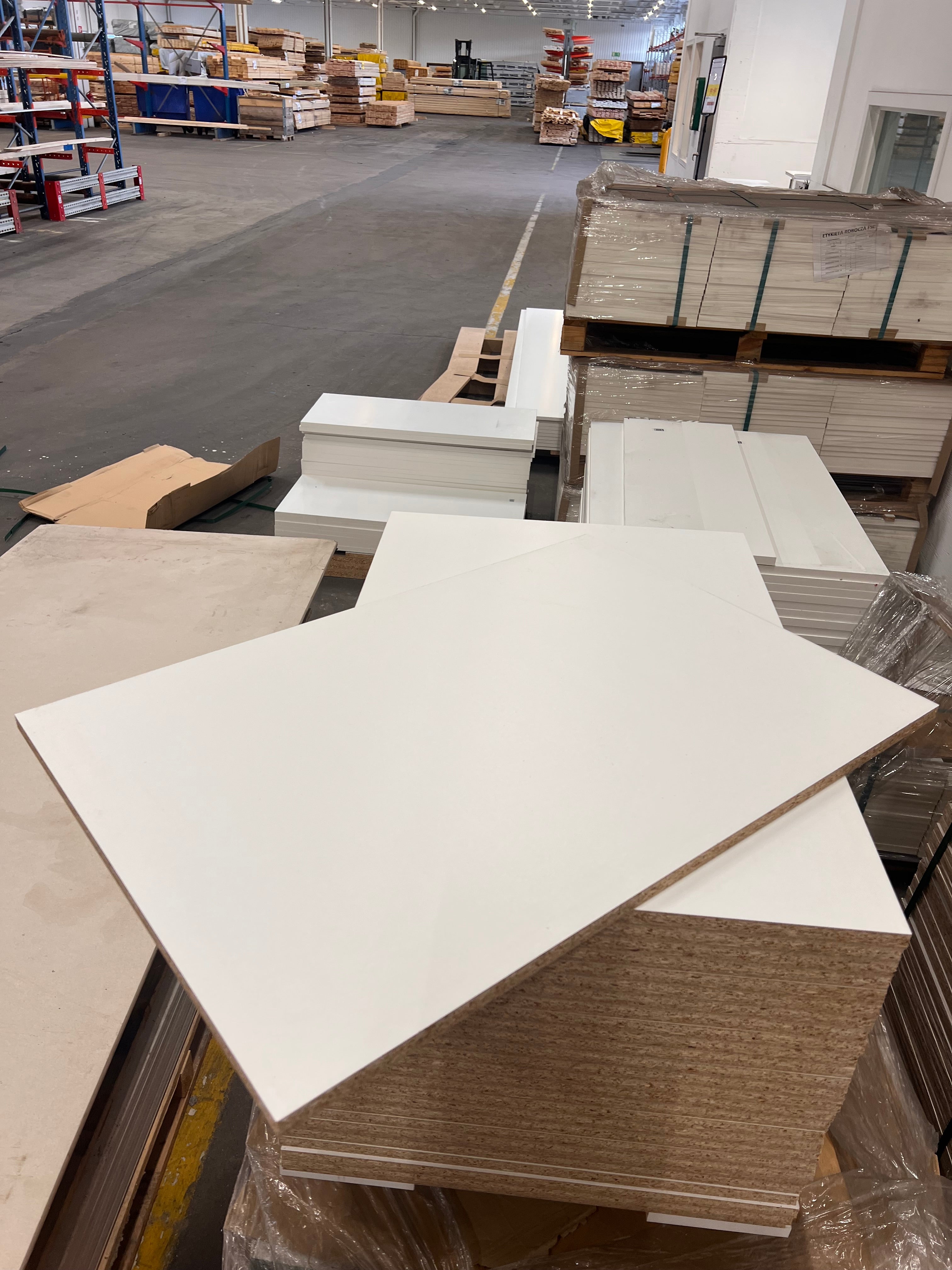 Hyllplan 16x766x522mm - Vit Melaminbelagd Spånskiva