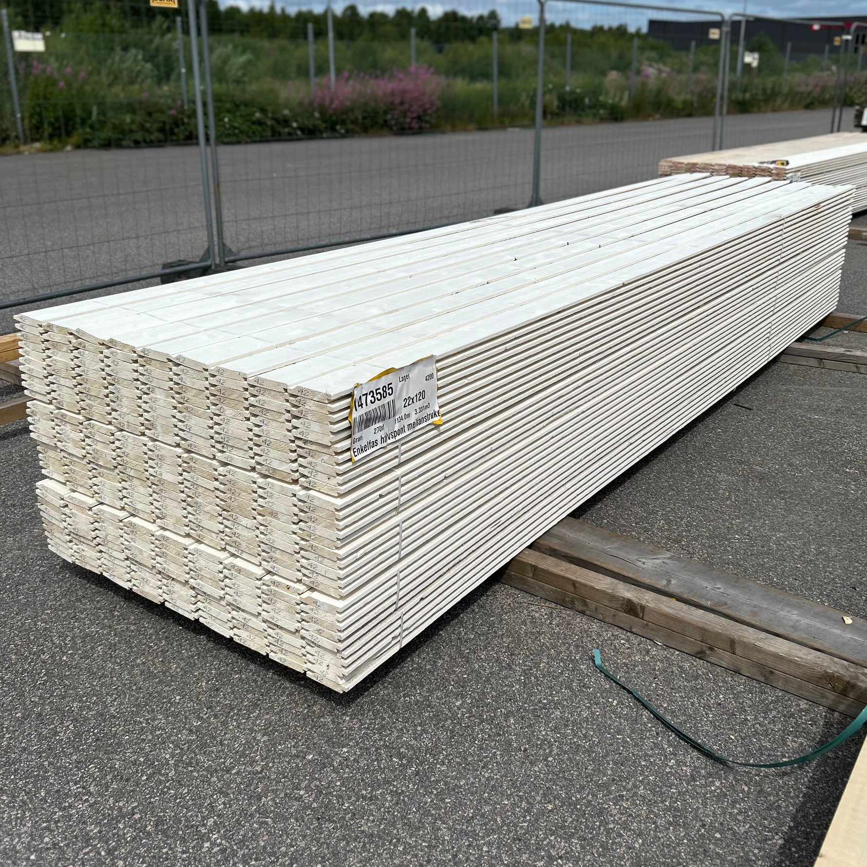 Paket Enkelfas Halvspont 22x120mm 4.20m 270st Mellanstruken