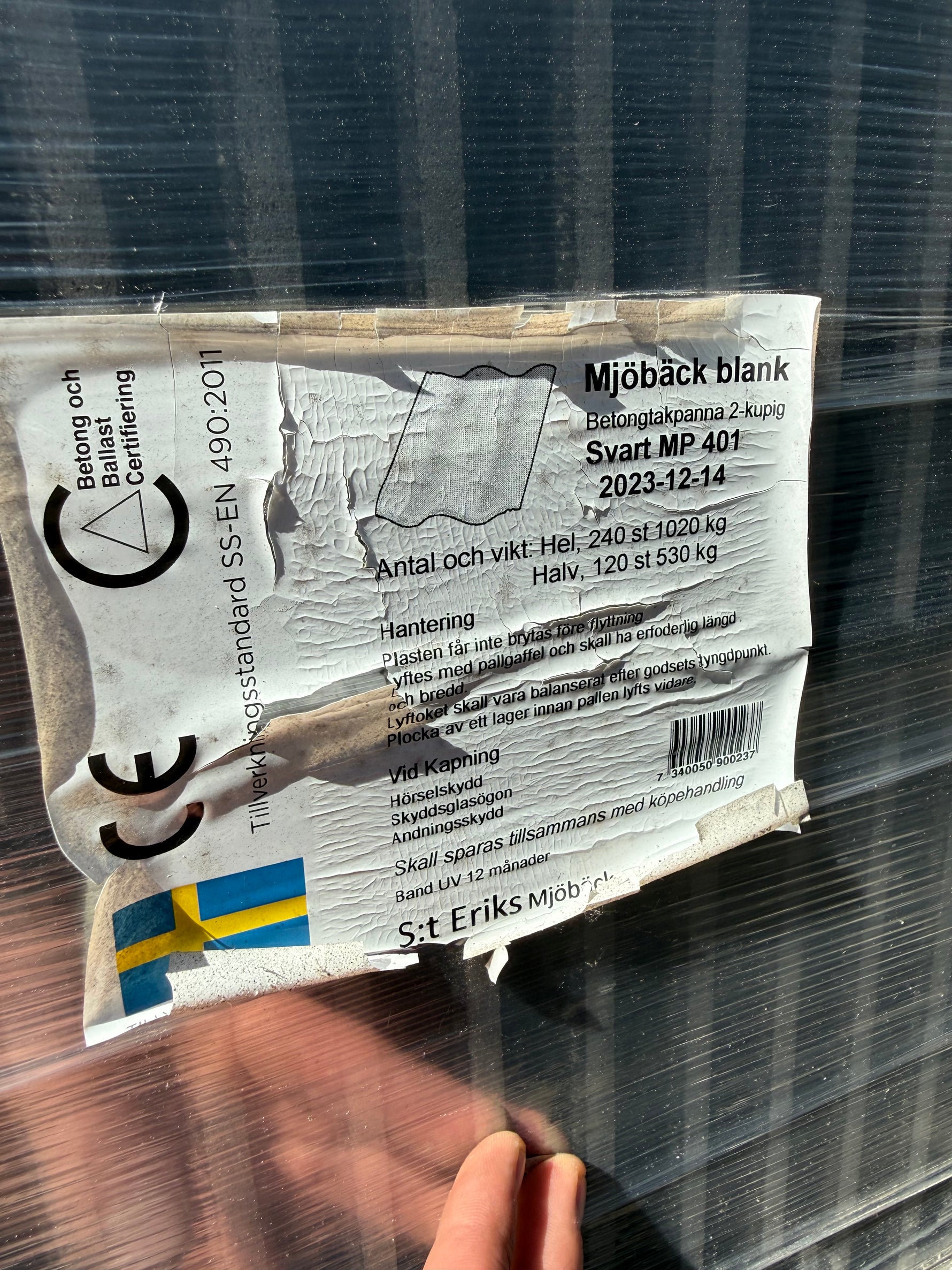 Takpannor Betong 2-Kupig "Mjöbäck Blank"- S:t Eriks